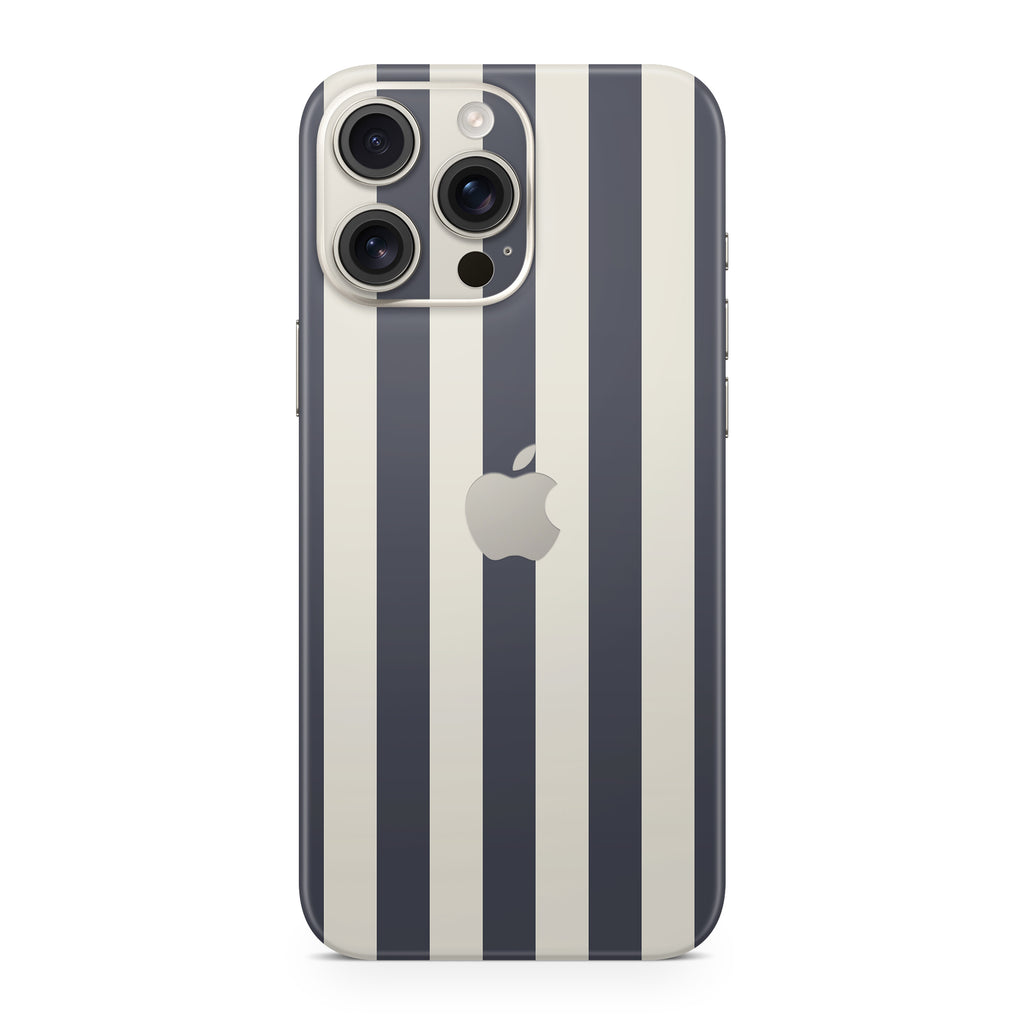 Navy Stripe iPhone Skin + Case