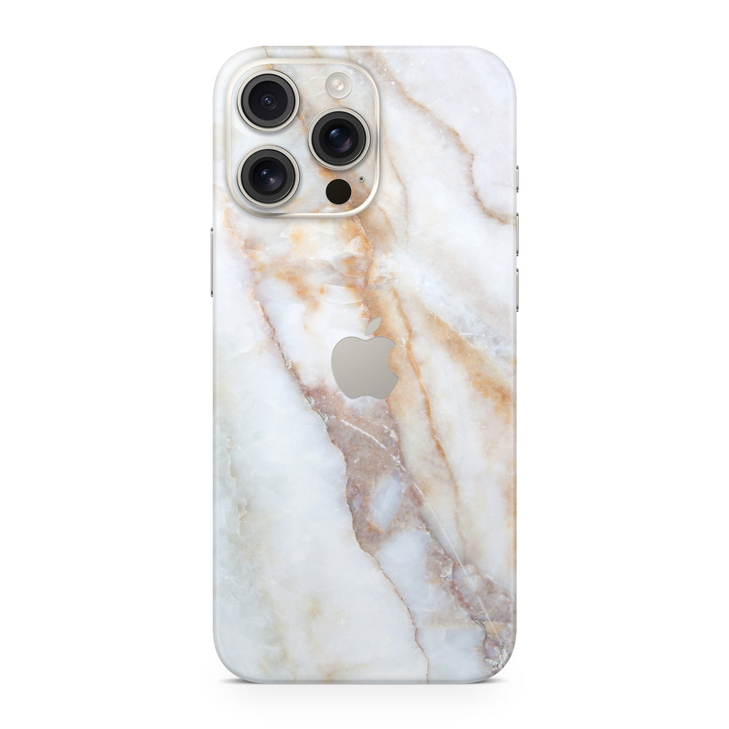 Vanilla Marble iPhone Skin + Case