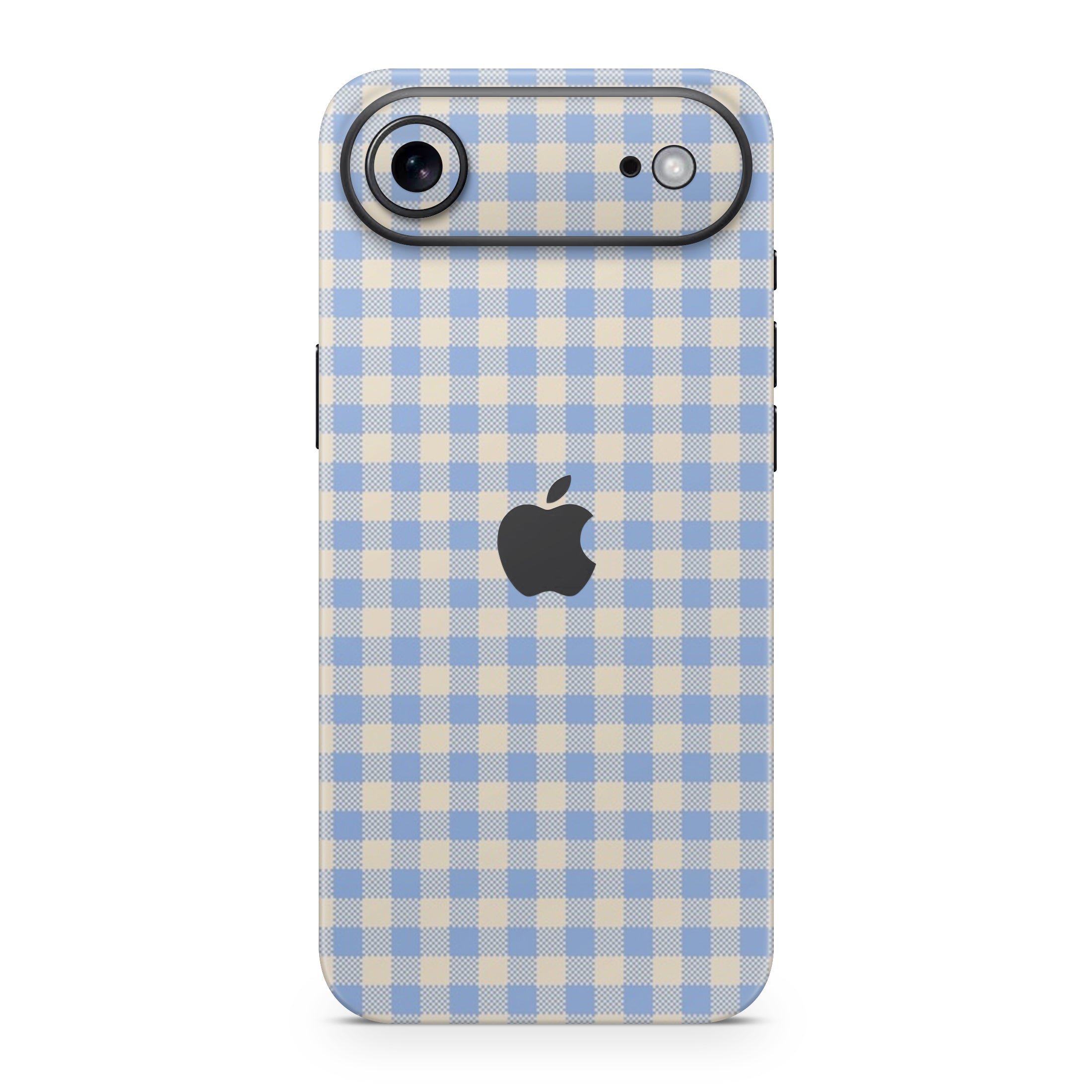 Blue Gingham iPhone Skin + Case