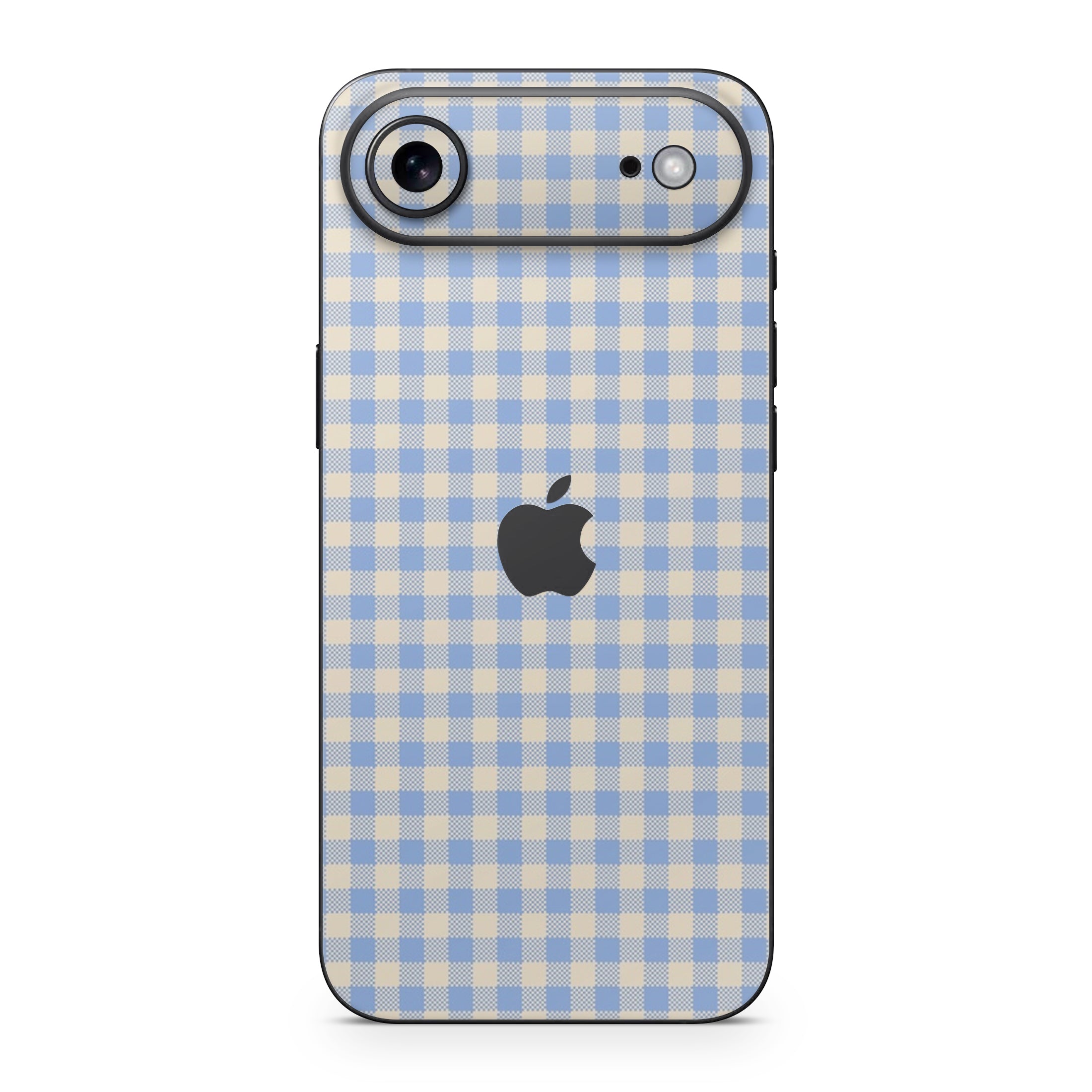 Blue Gingham iPhone Skin + Case