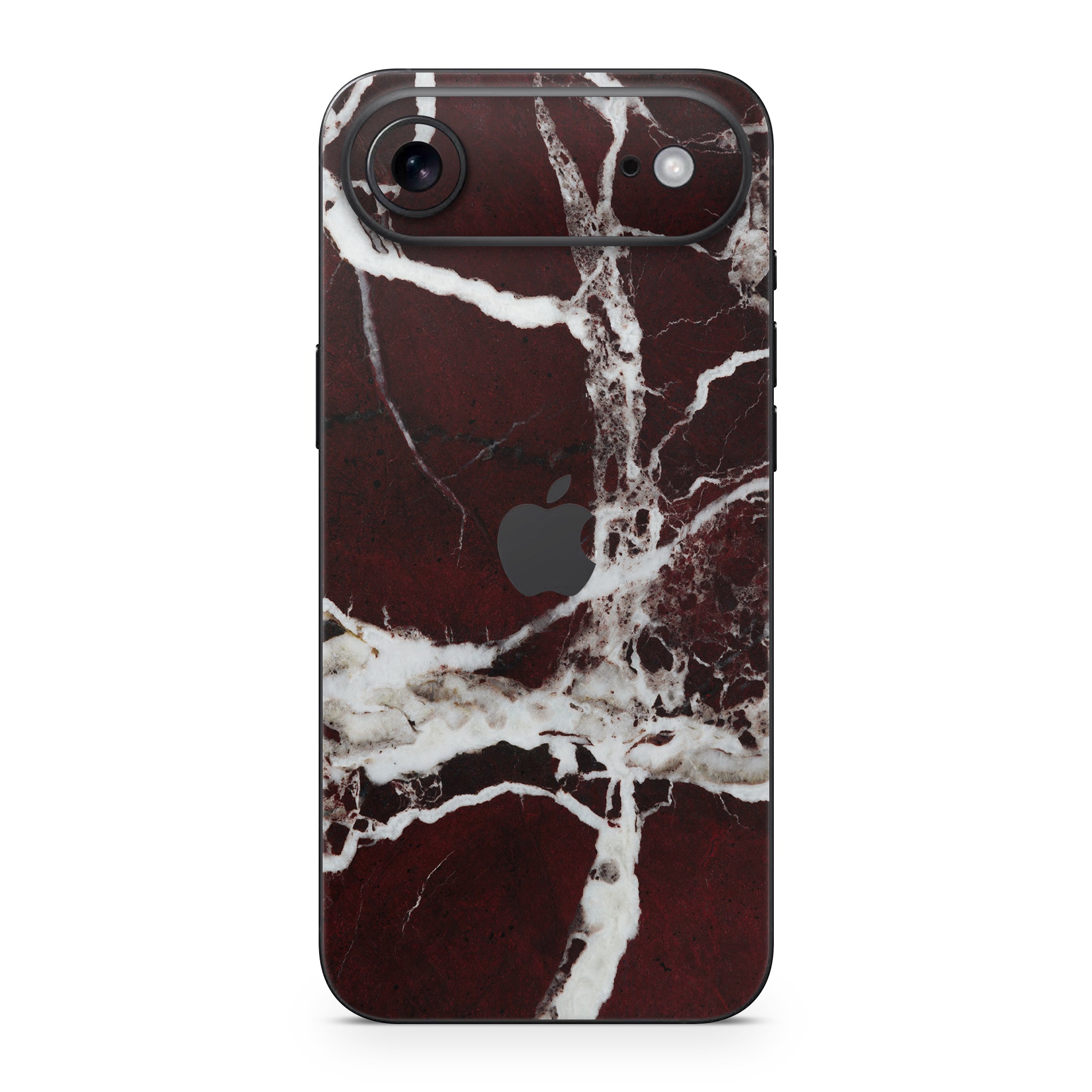 Burgundy Marble iPhone Skin + Case