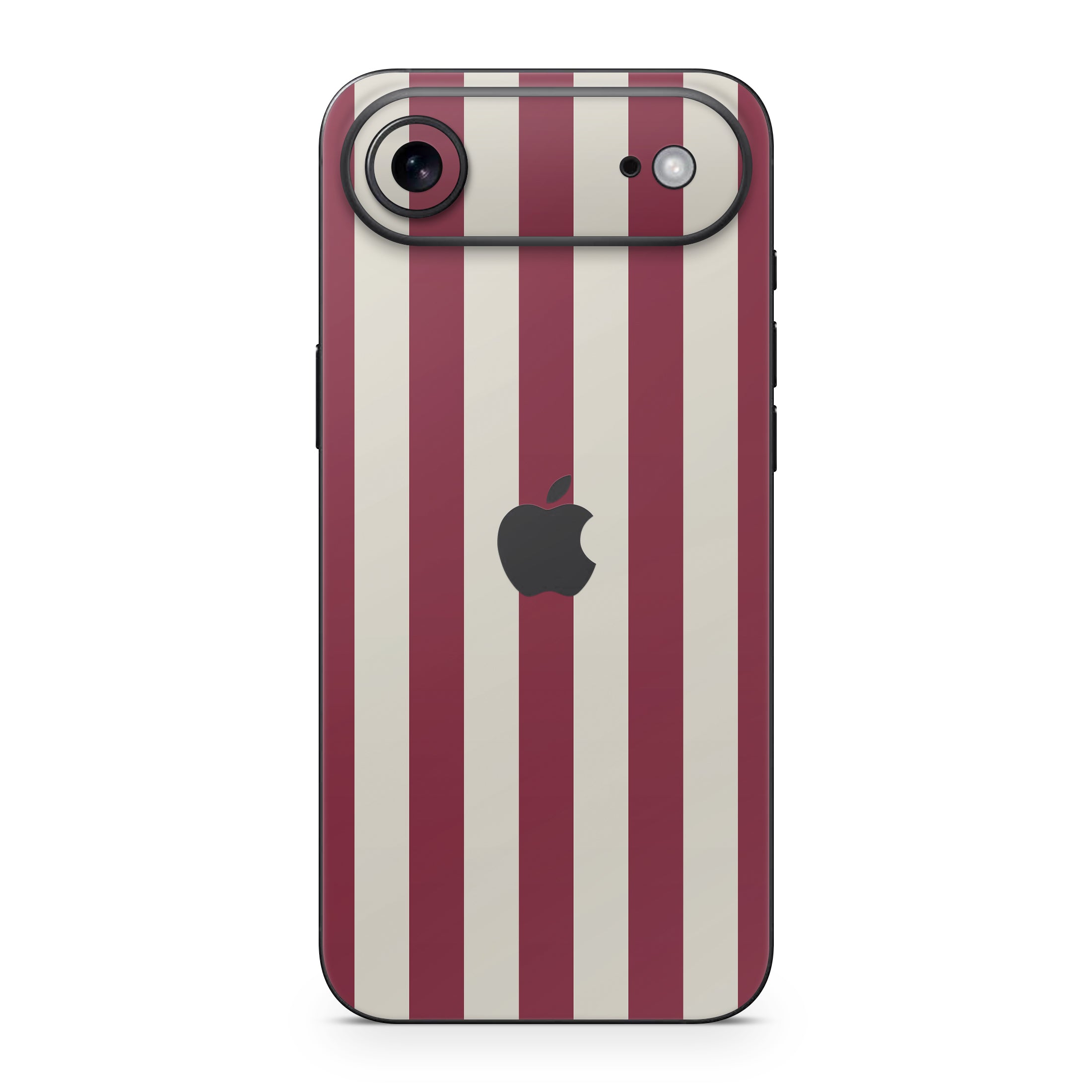 Cranberry Stripe iPhone Skin + Case