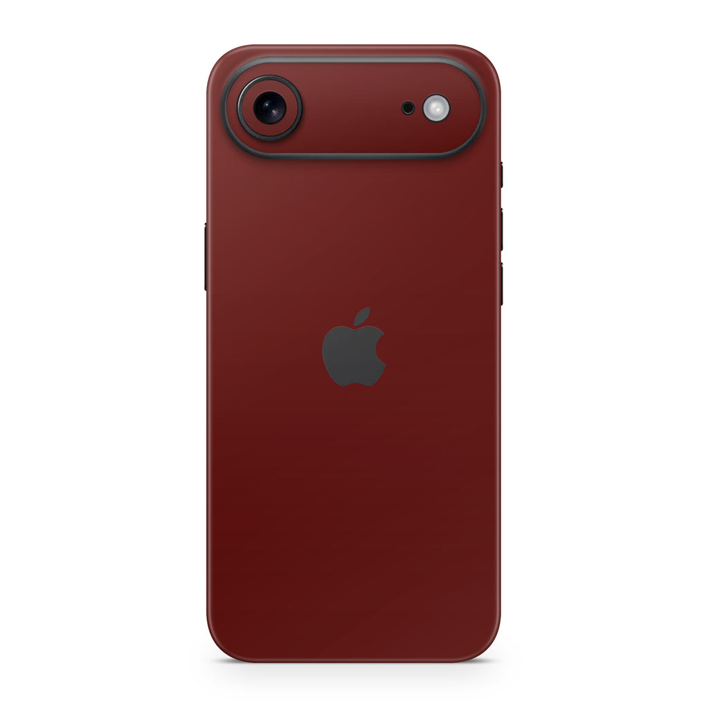 Deep Red iPhone Skin + Case