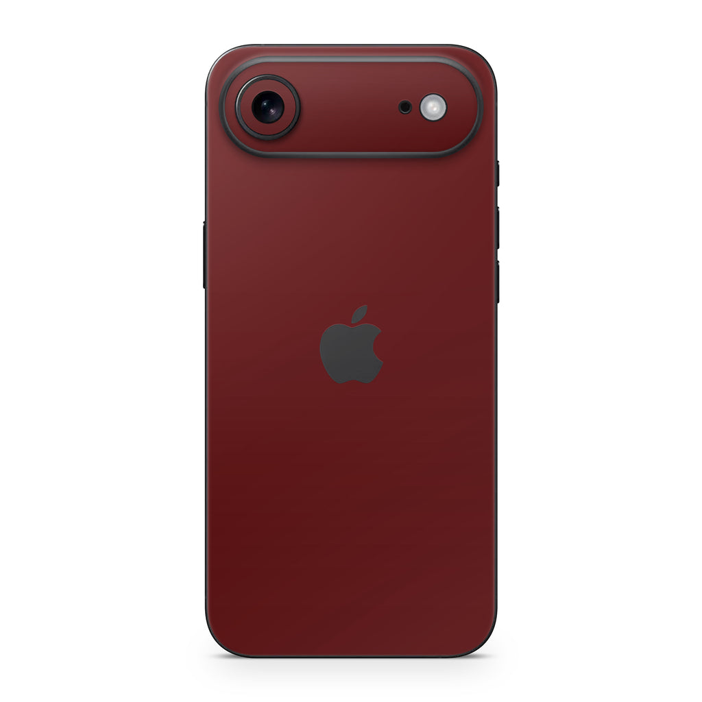 Deep Red iPhone Skin + Case
