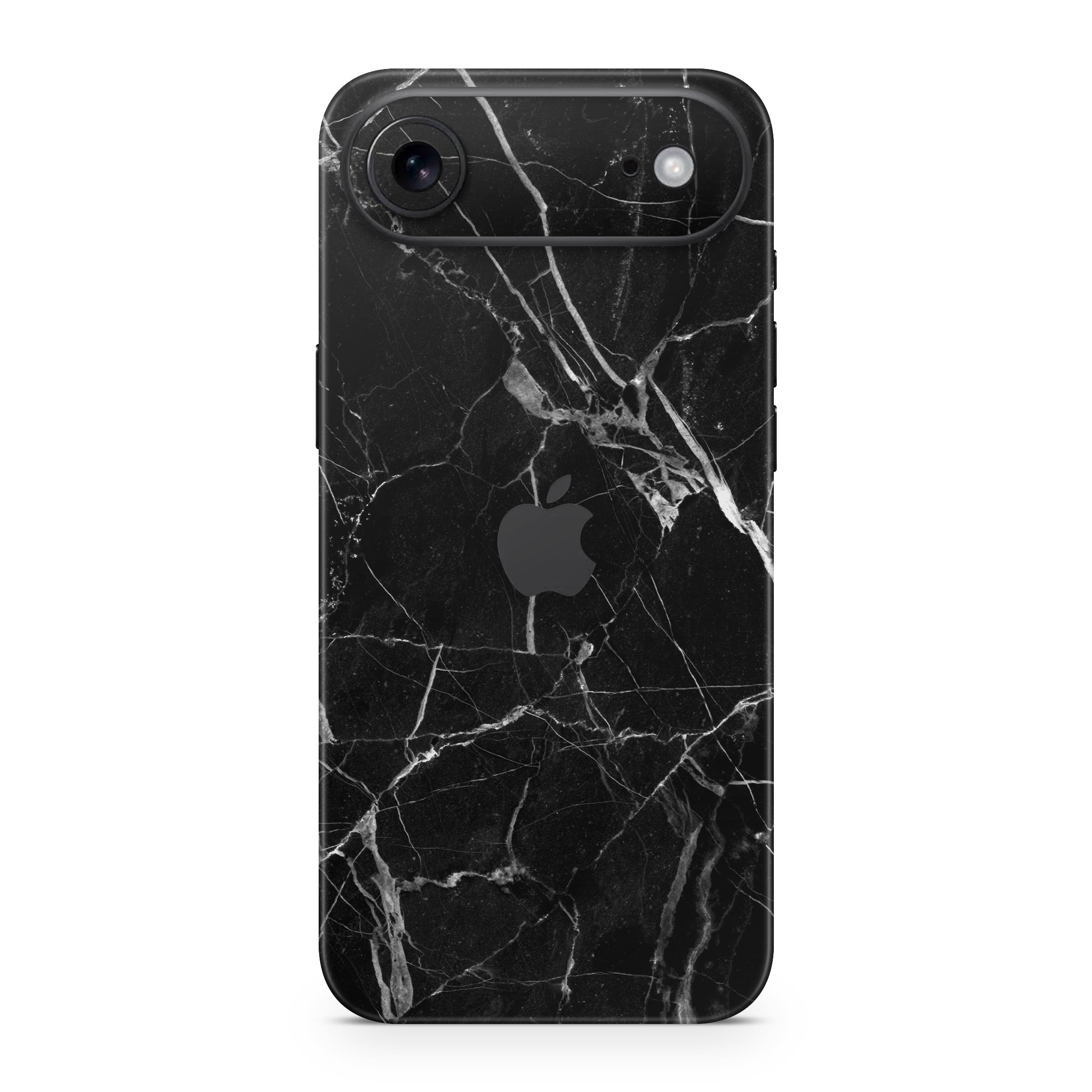 Black Hyper Marble iPhone Skin + Case