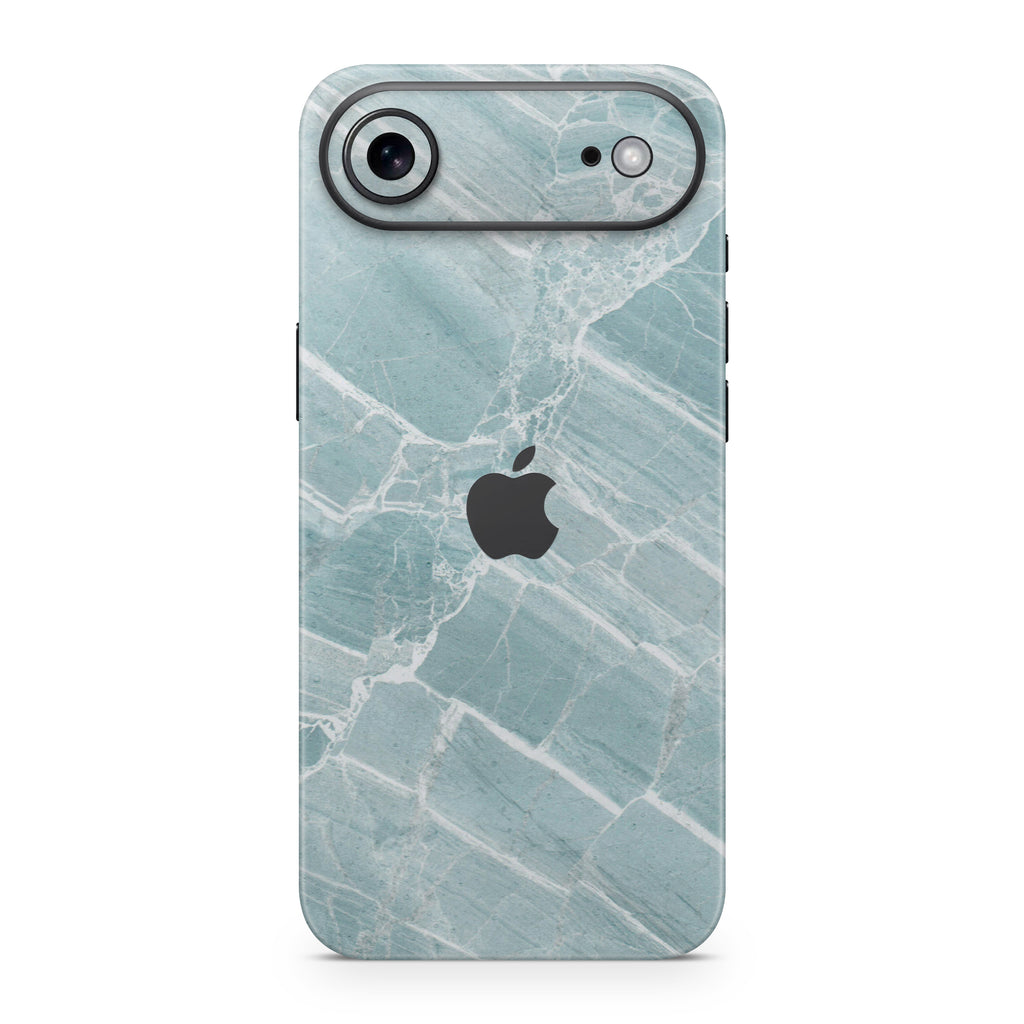 Mint Marble iPhone Skin + Case