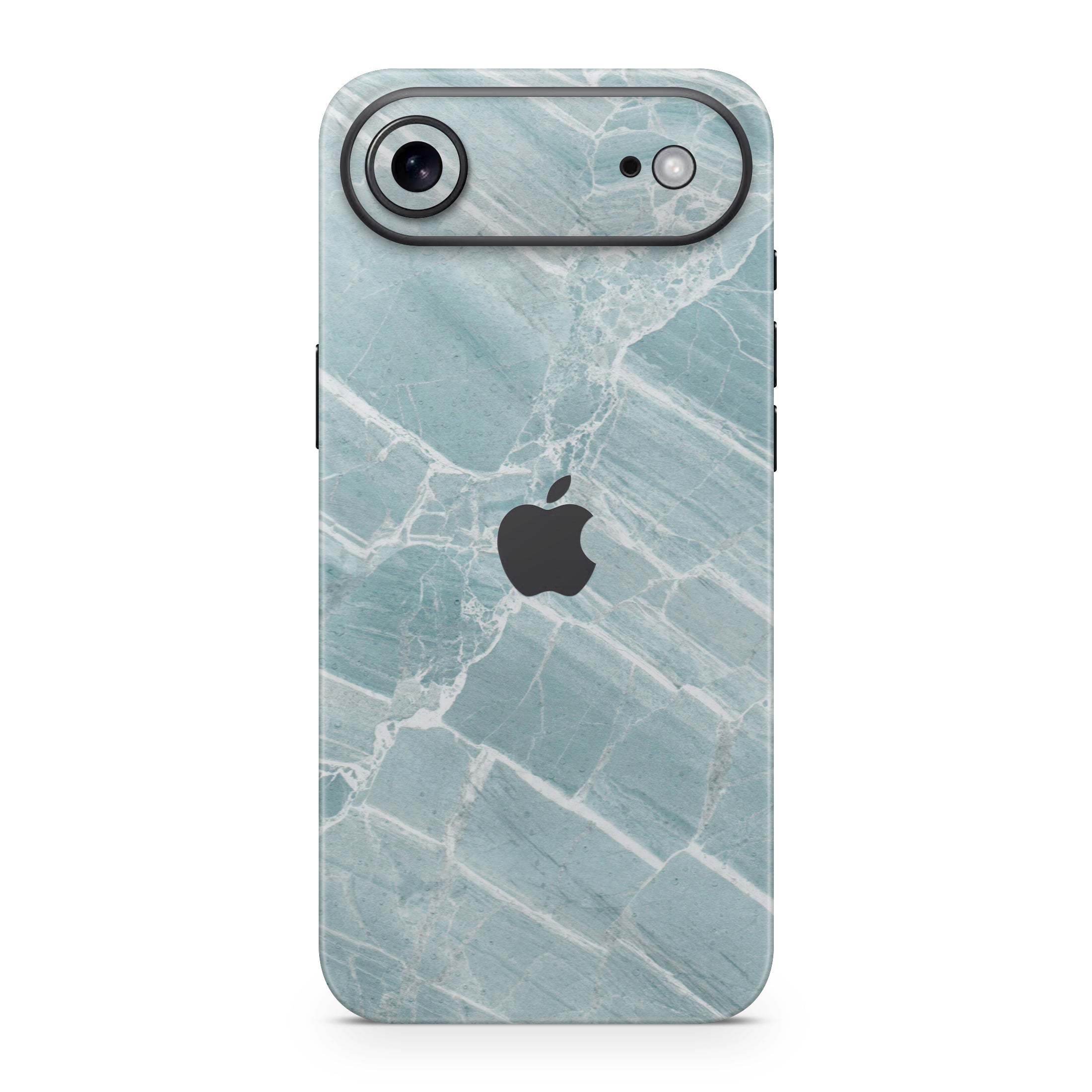 Mint Marble iPhone Skin + Case