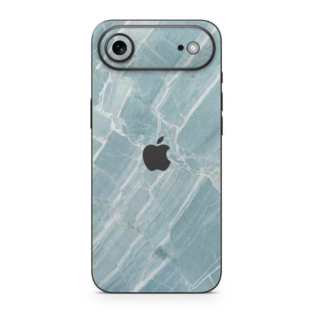Mint Marble iPhone Skin + Case