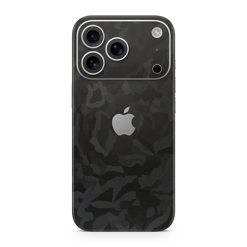 Black Camo iPhone Skin + Case