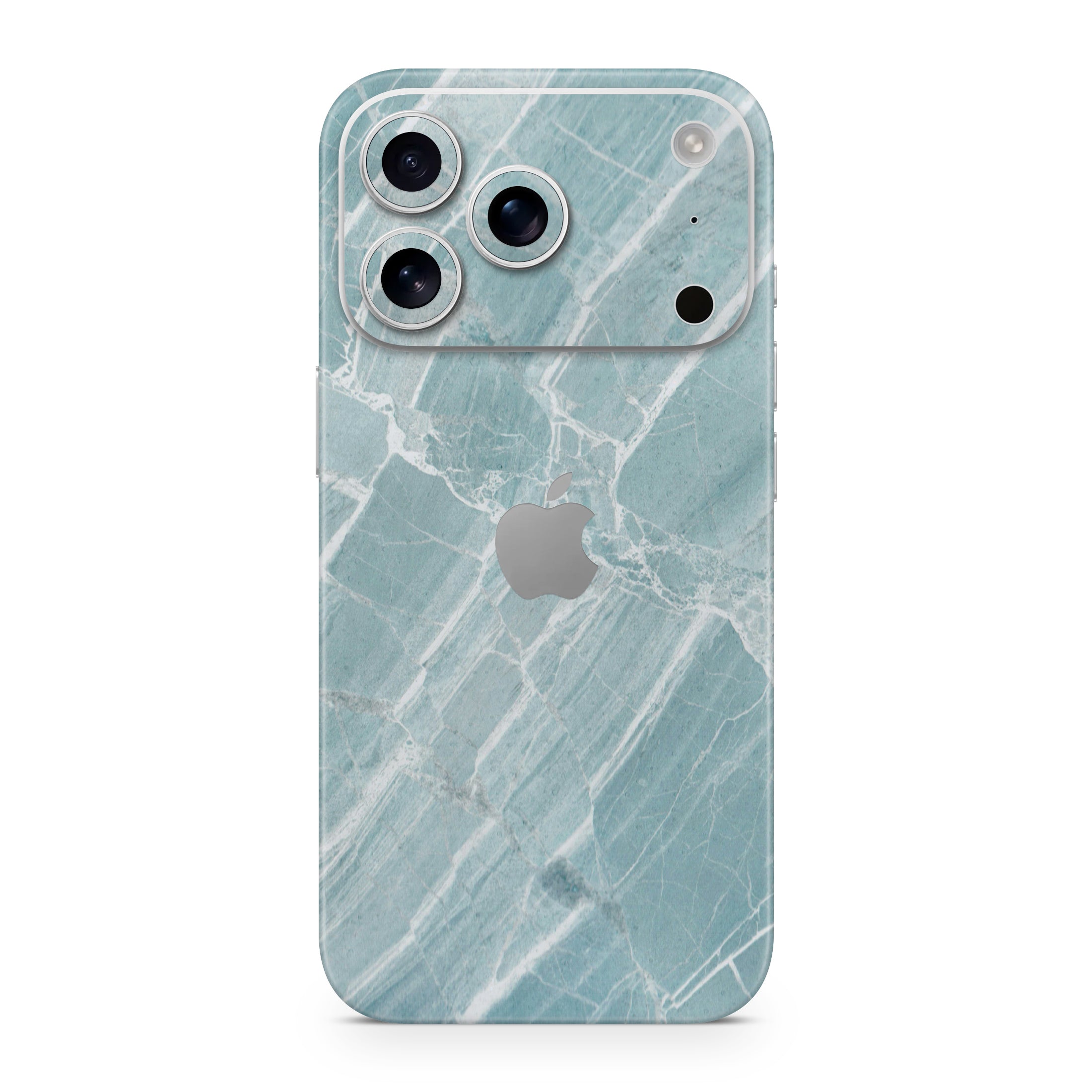 Mint Marble iPhone Skin + Case