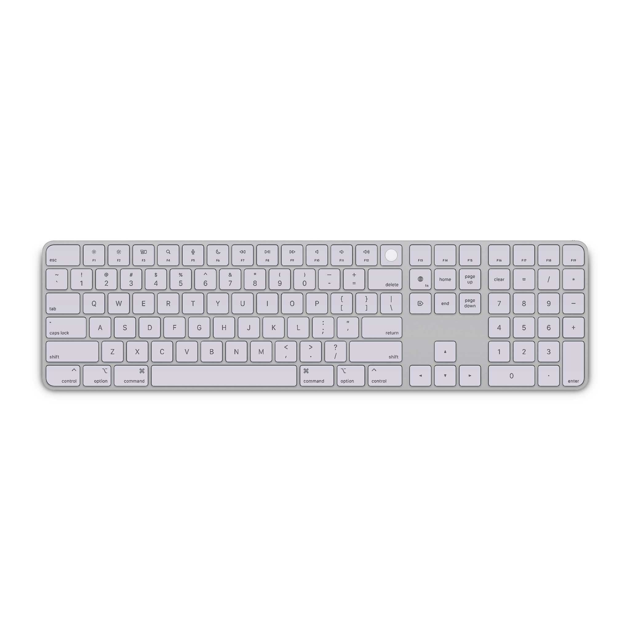 lavender magic keyboard 3 with numeric keypad skin