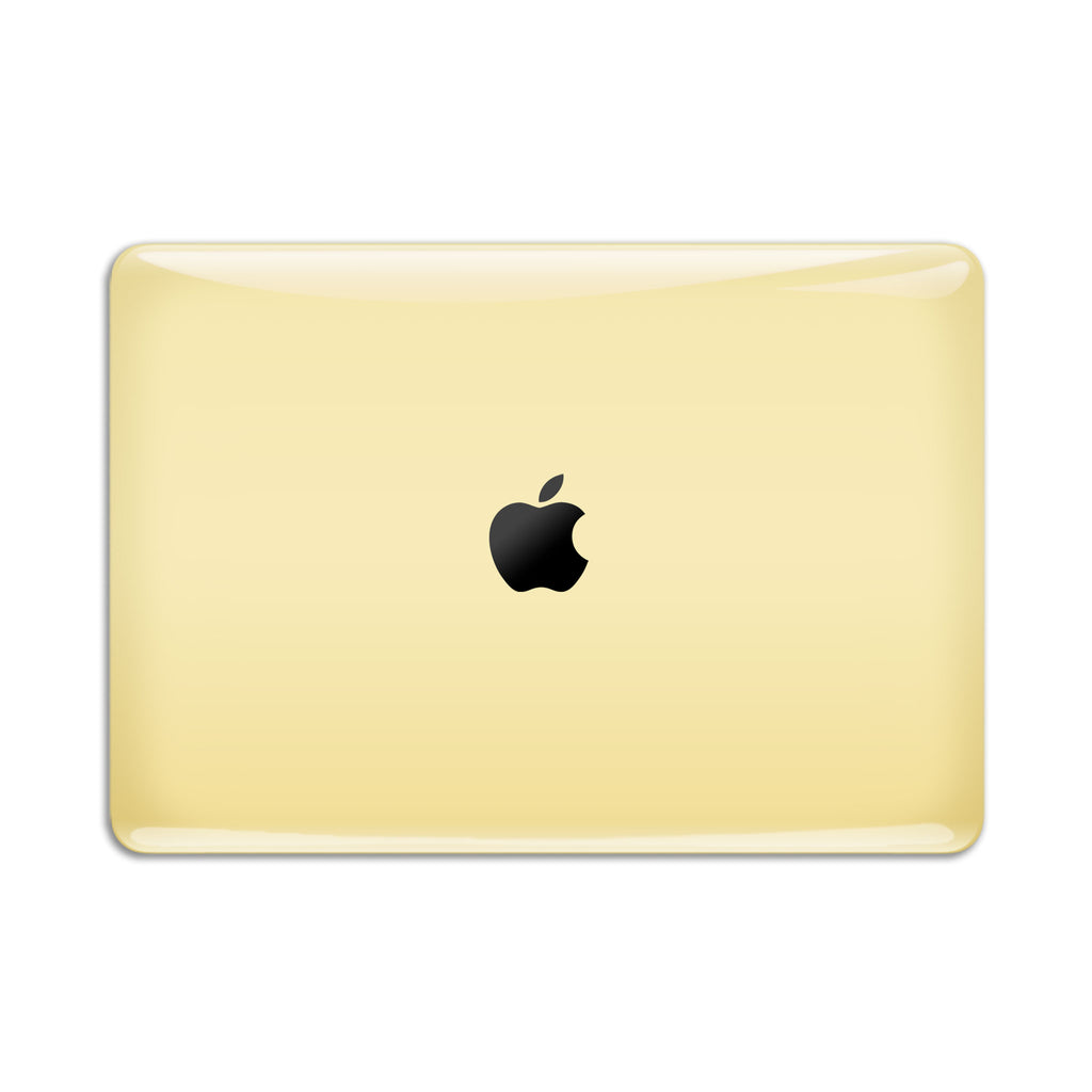 Soft Yellow MacBook Case + Skin
