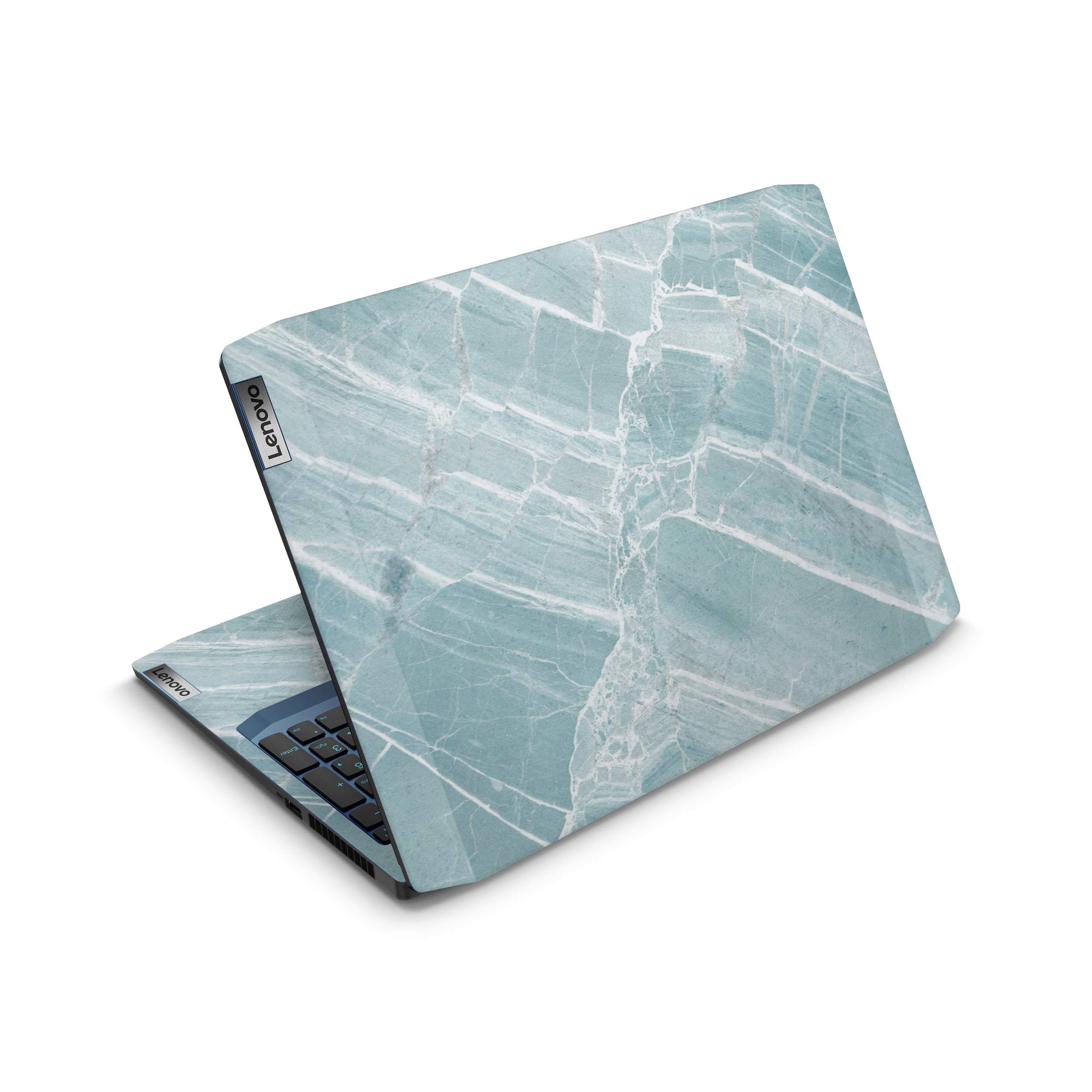 mint marble lenovo skin