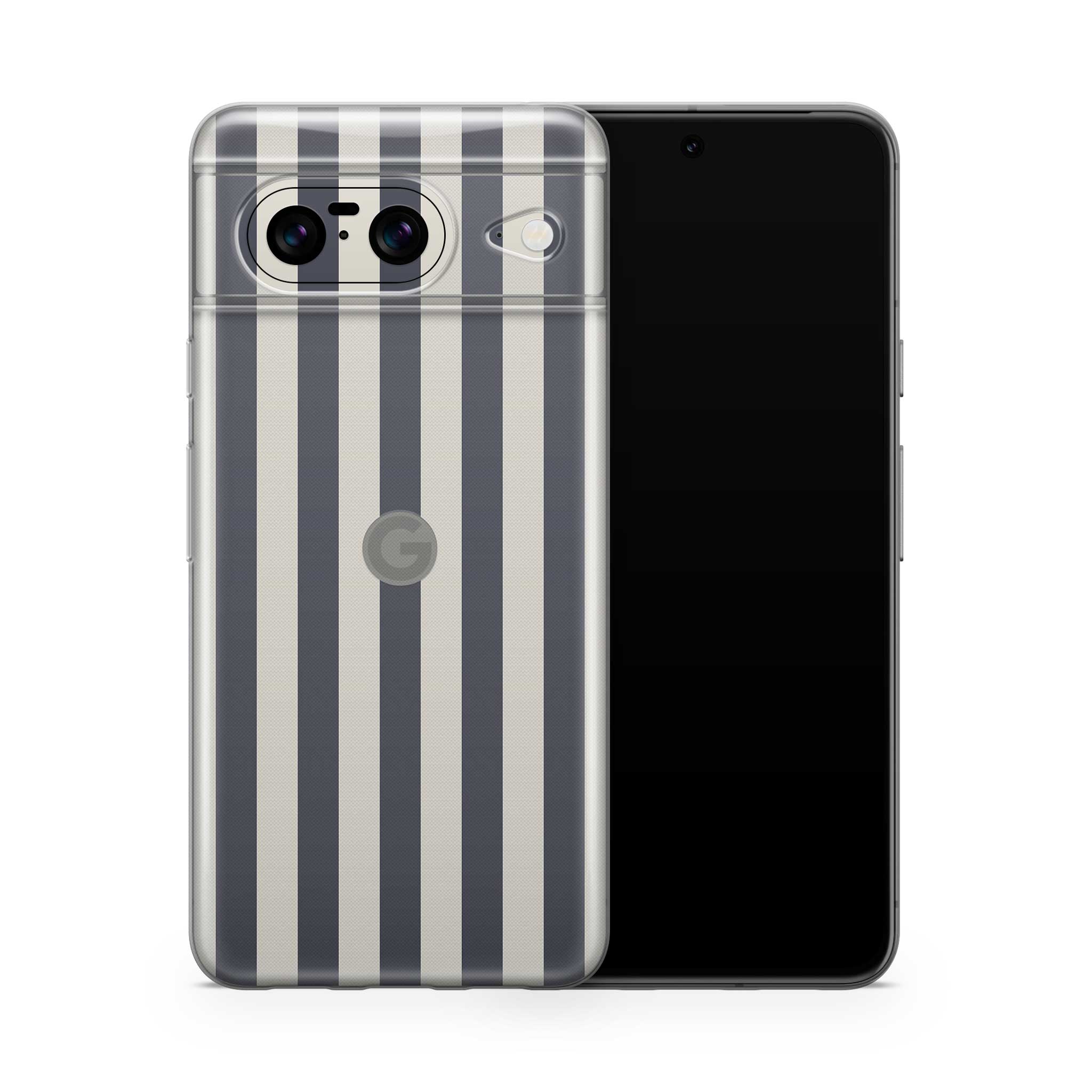 navy stripe google pixel case