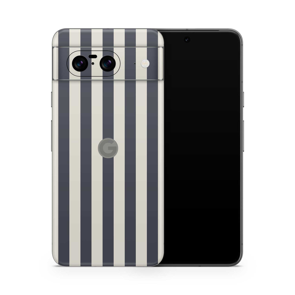 navy stripe google pixel skin