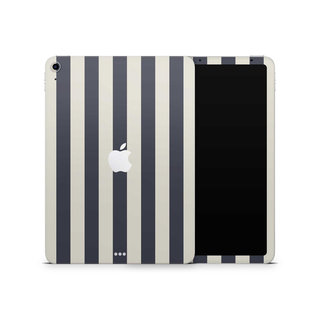 navy stripe iPad skin