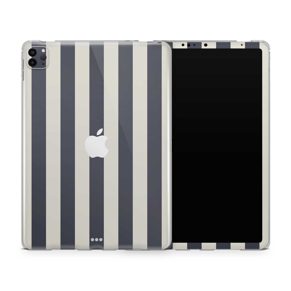 navy stripe iPad skin + case