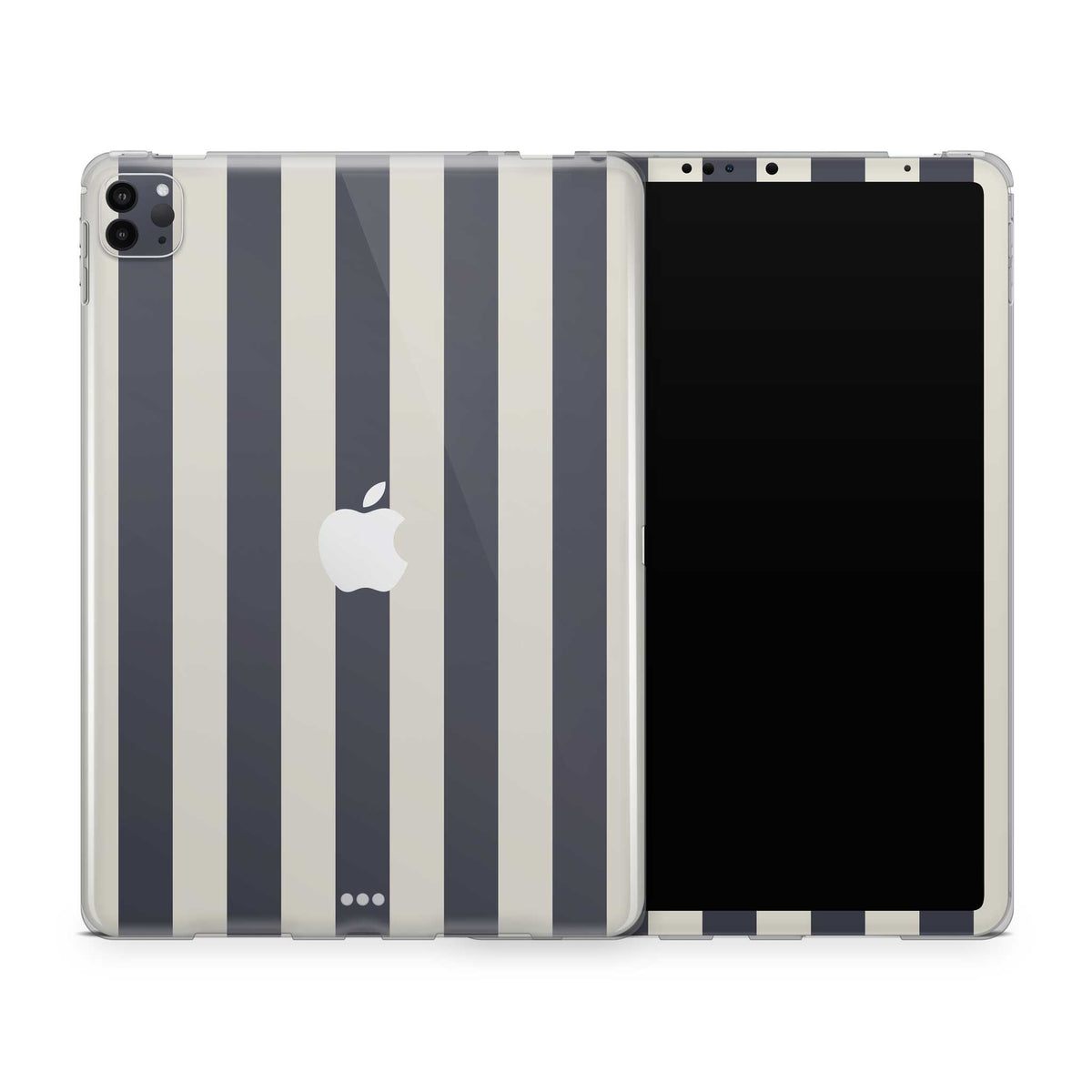 navy stripe iPad skin + case