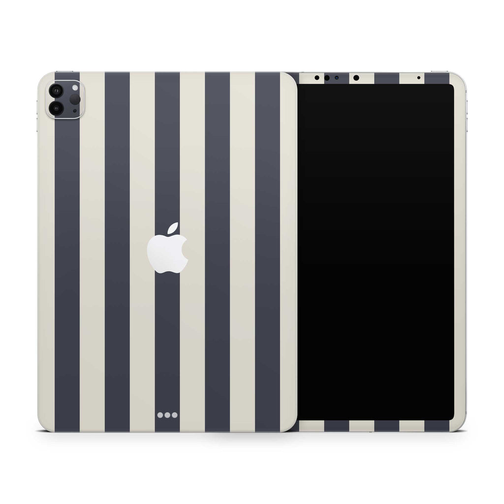 navy stripe iPad skin