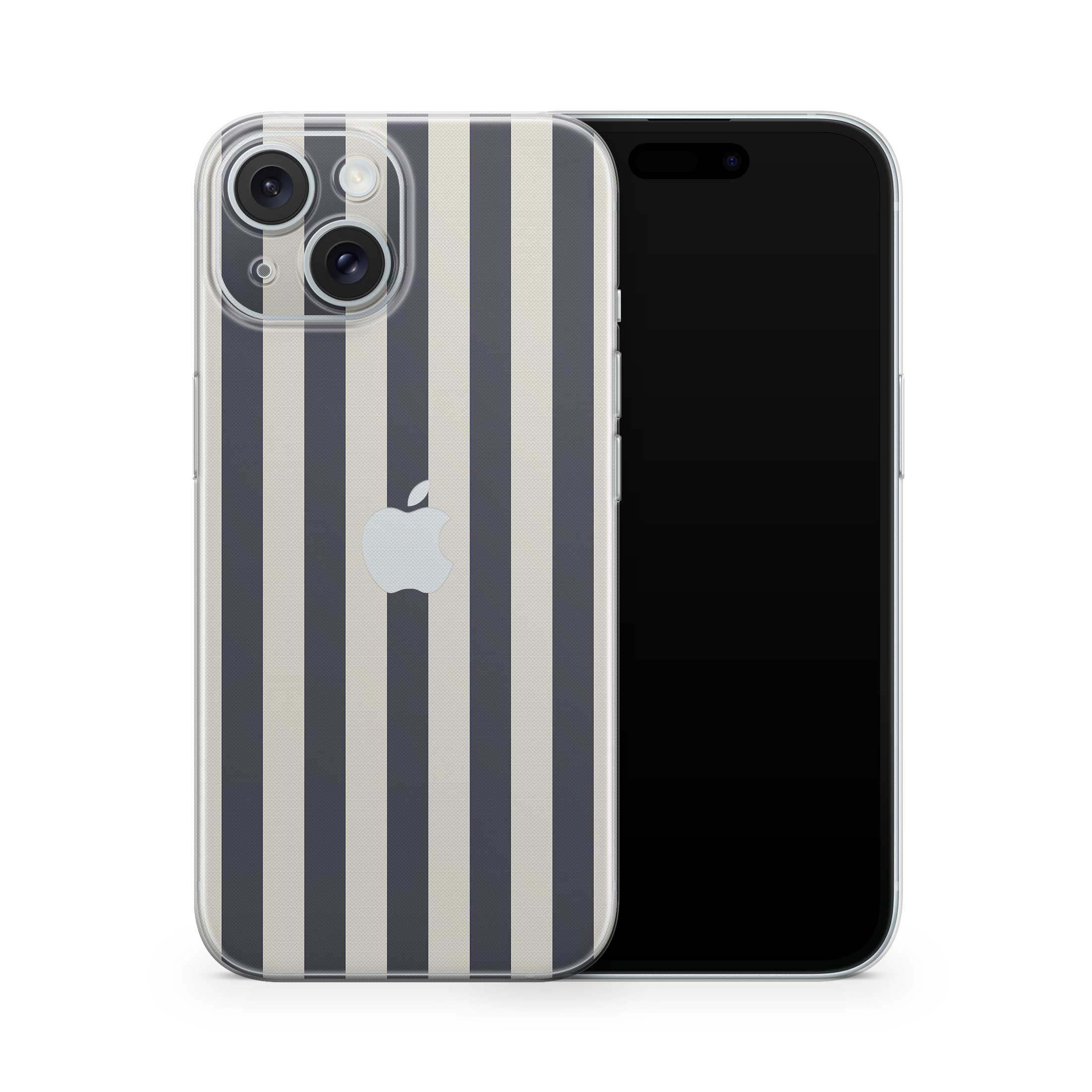 navy stripe iphone case