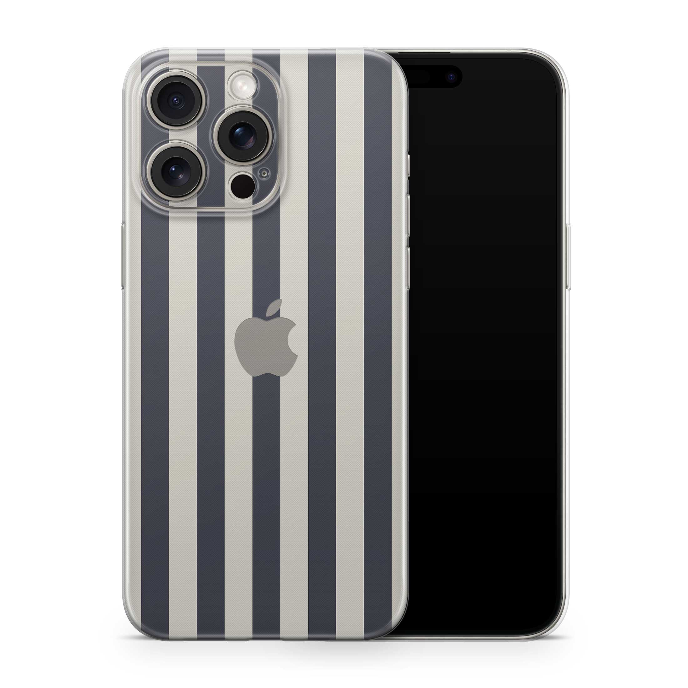 navy stripe iphone skin + case