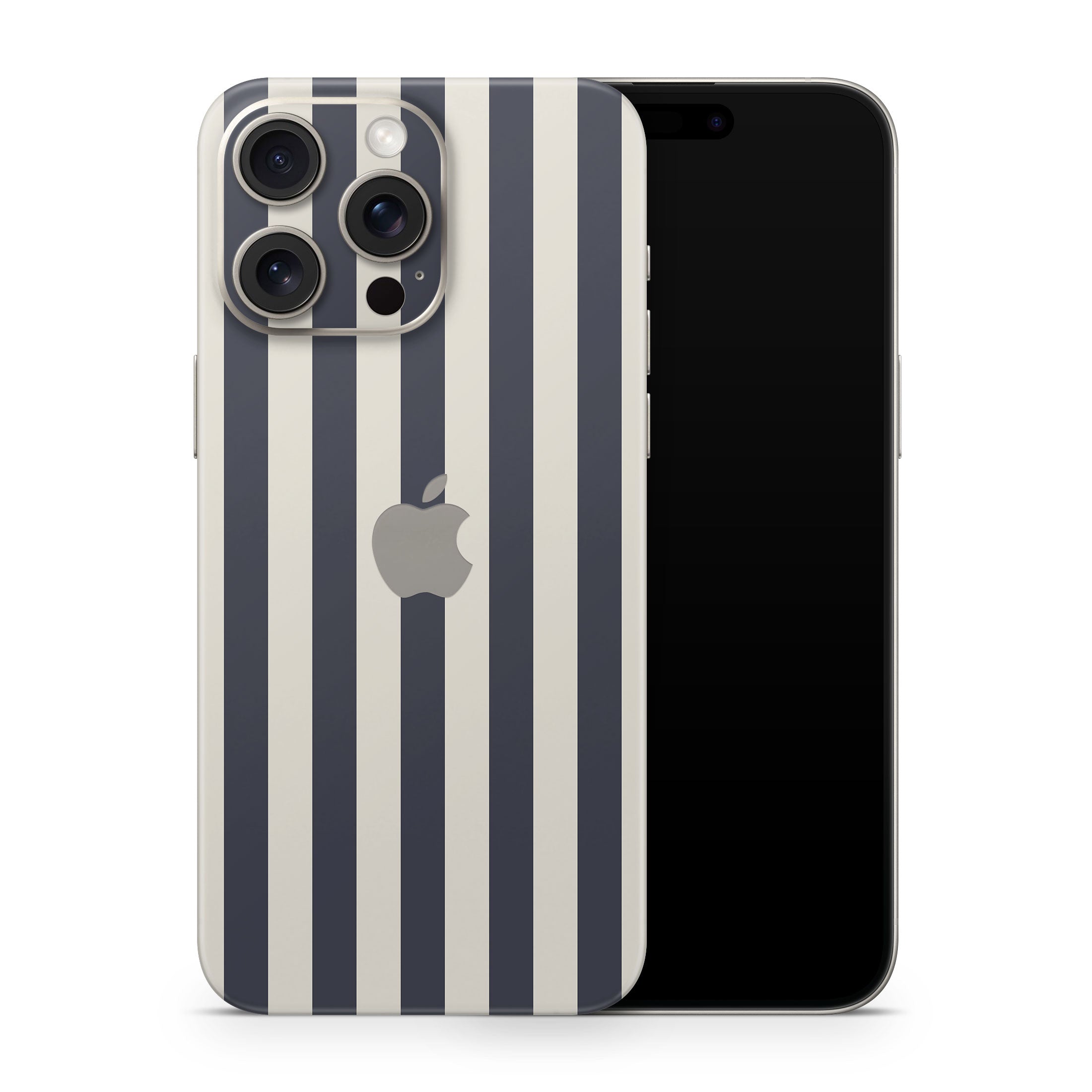 navy stripe iphone skin
