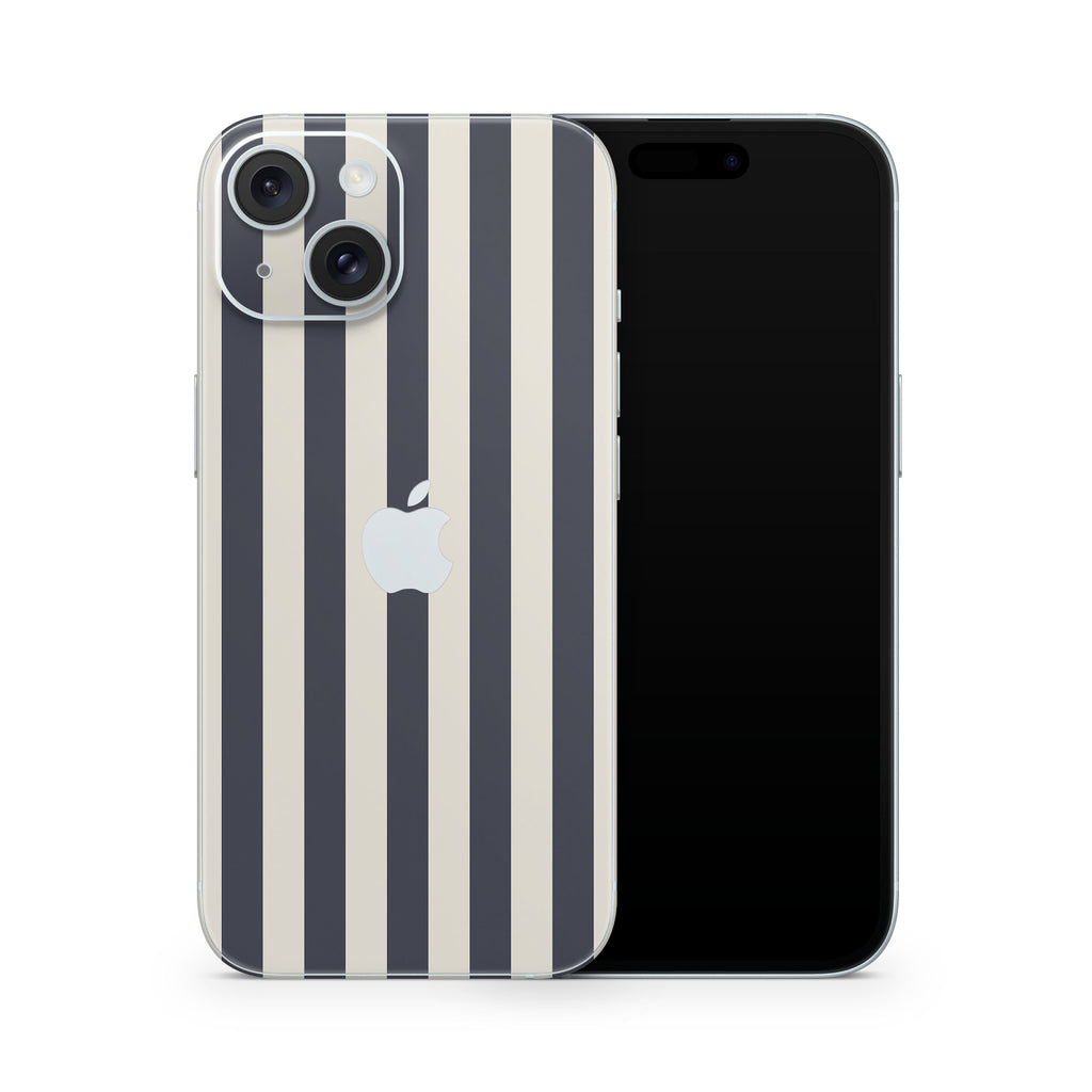 navy stripe iphone 15 skin