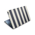navy stripe lenovo skin top view