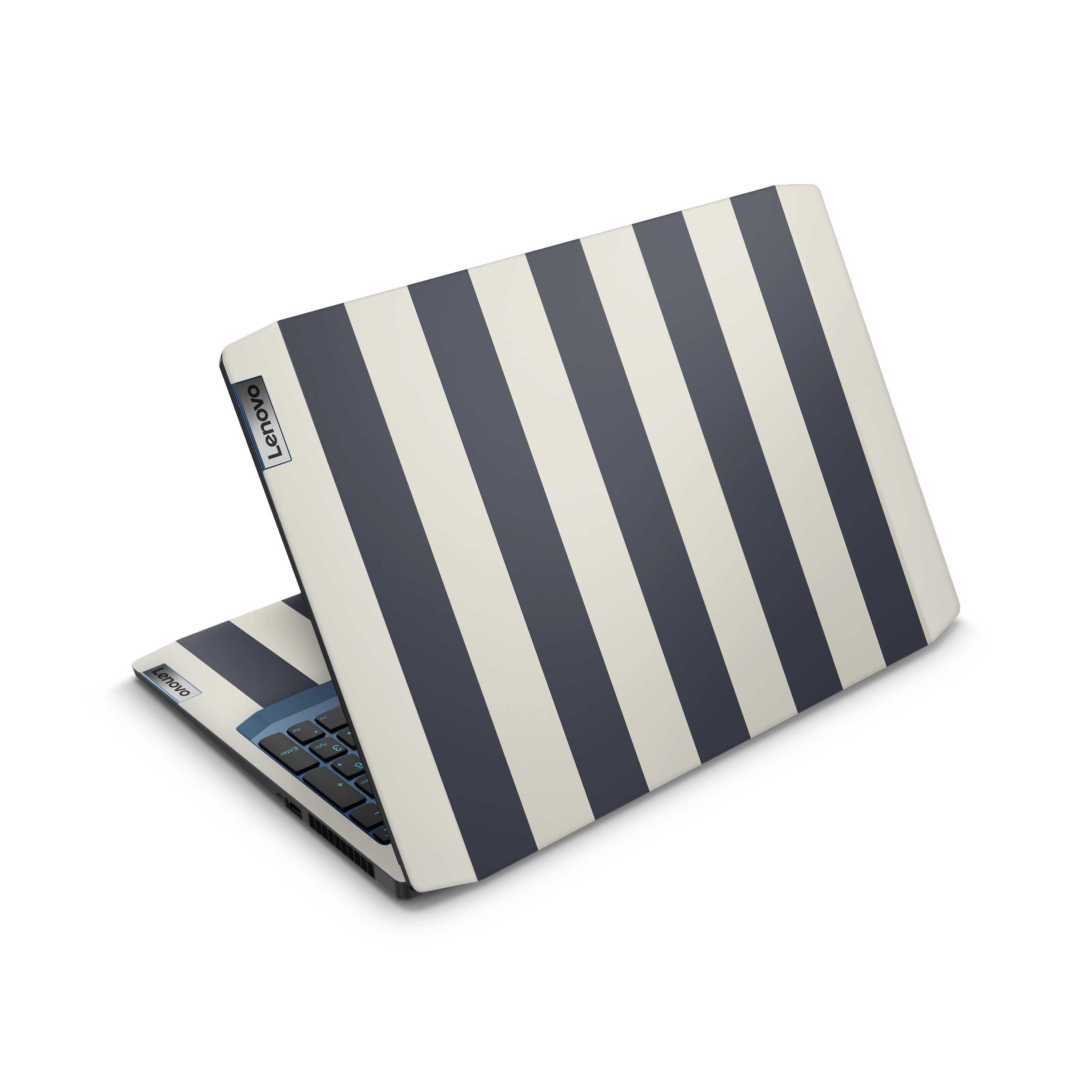 navy stripe lenovo skin