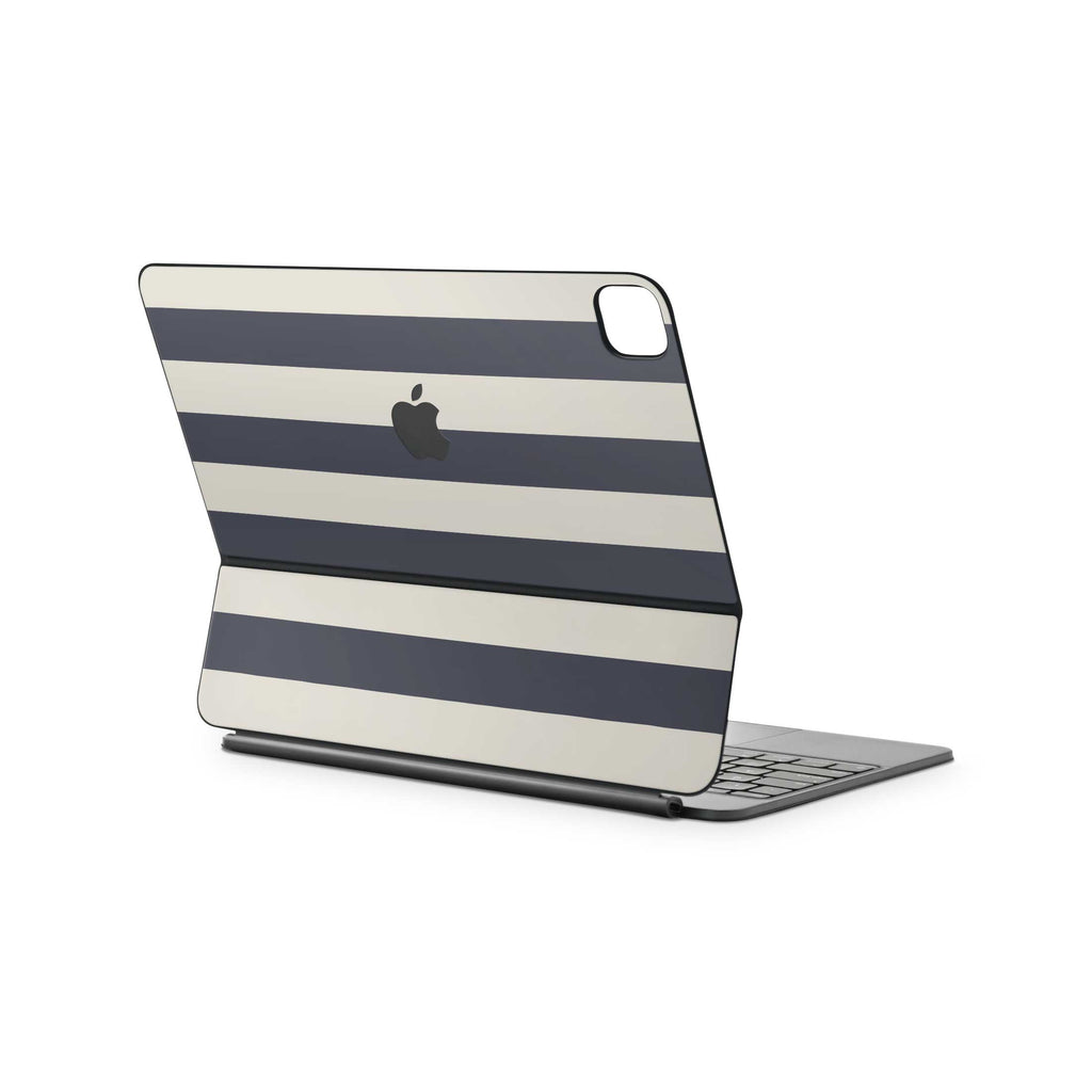 navy stripe magic keyboard skin for ipad
