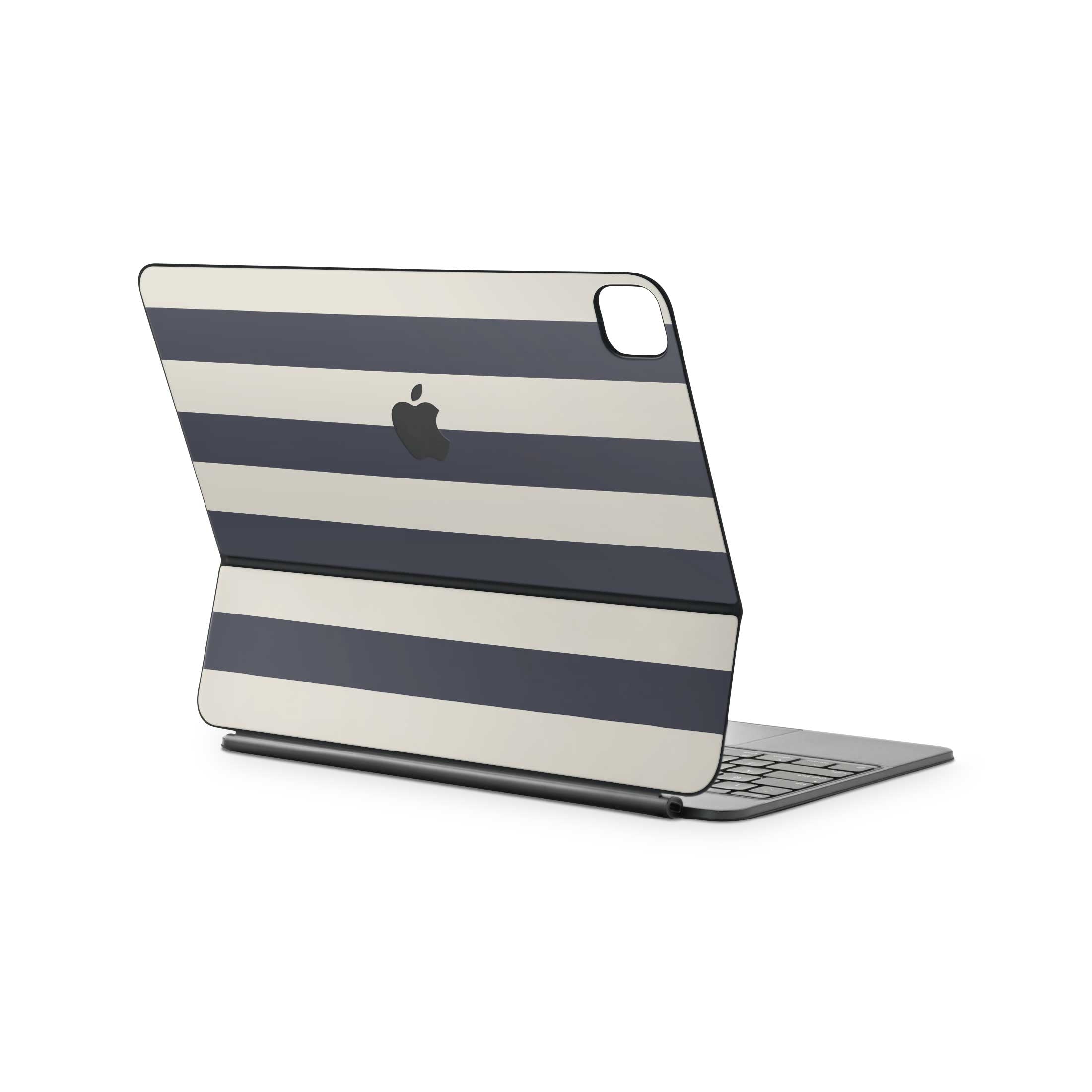 navy stripe magic keyboard skin for ipad