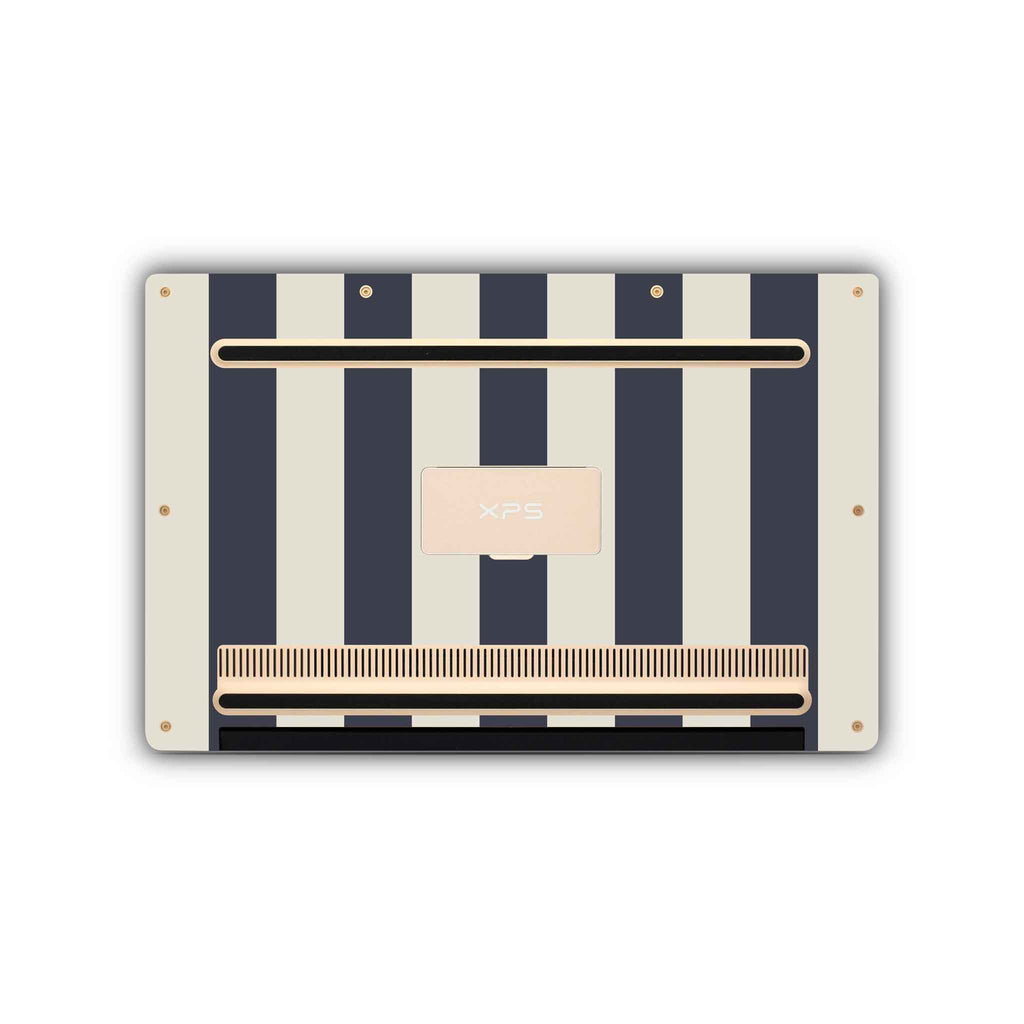 navy stripe dell skin bottom view