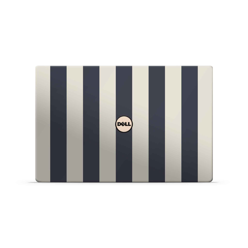 navy stripe dell skin top view