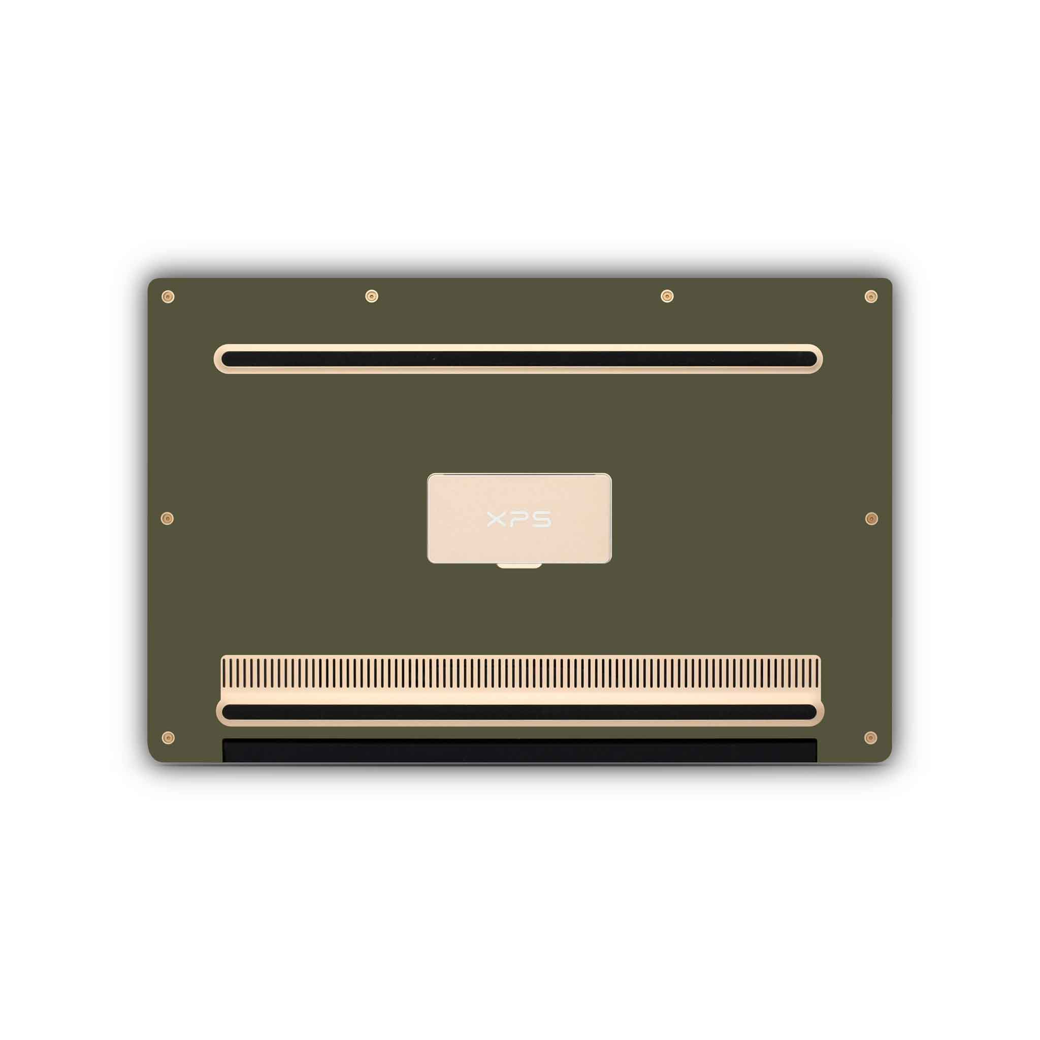 olive green dell skin bottom view