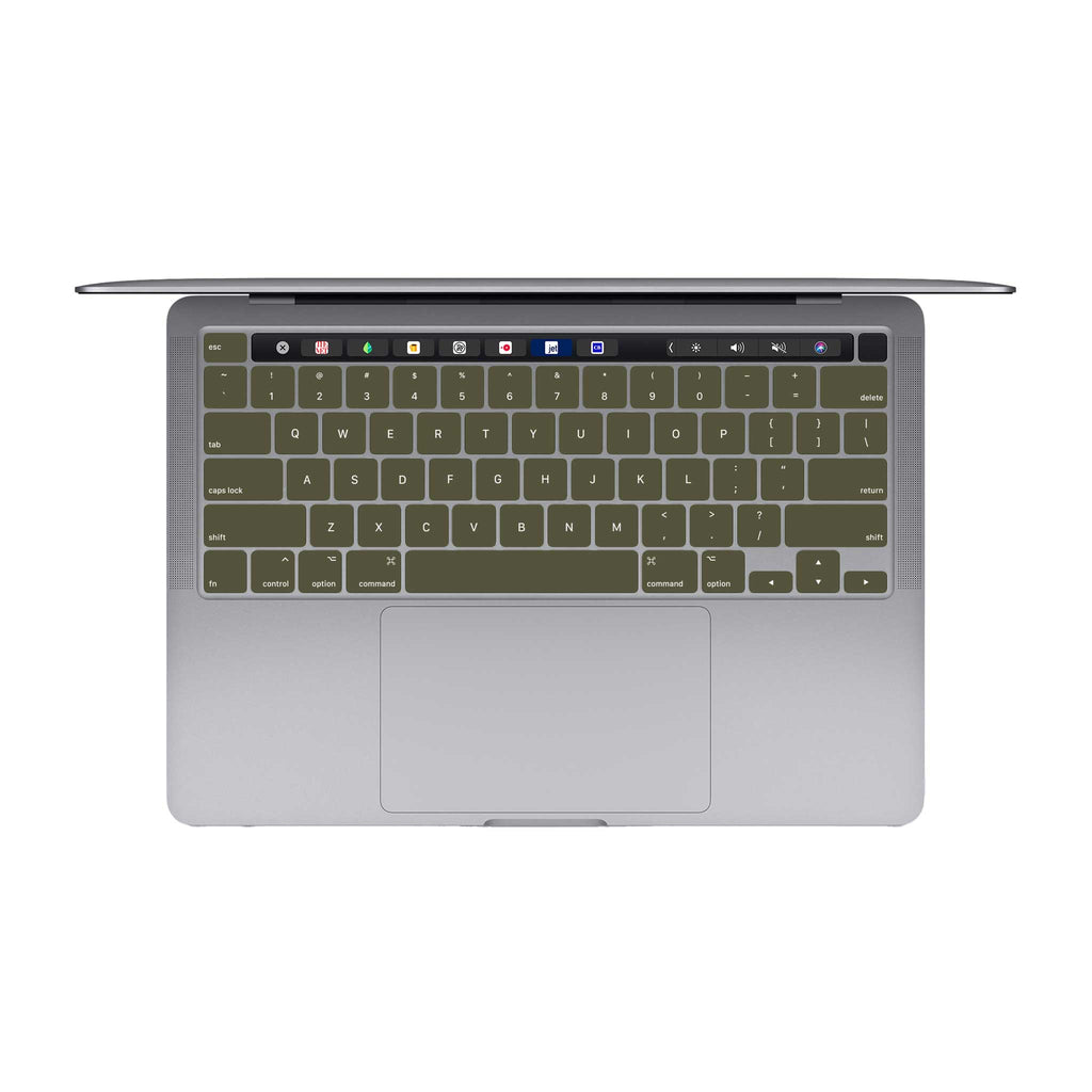 olive green internal macbook keyboard skin