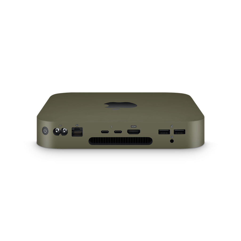 olive green mac mini side
