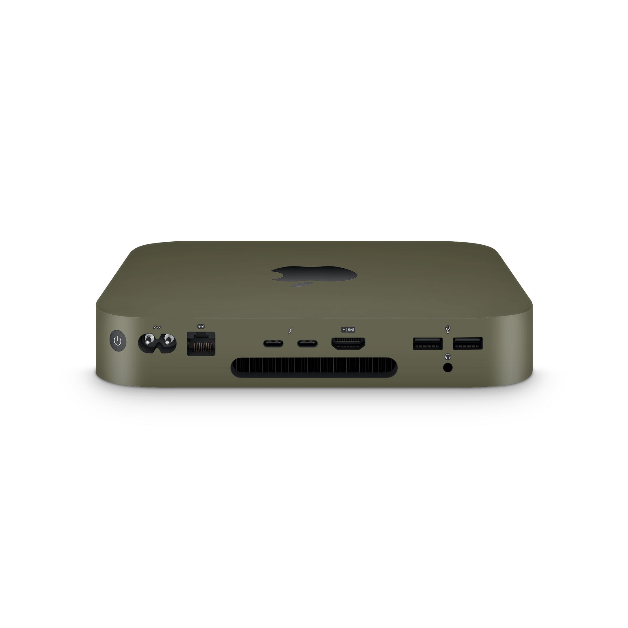 olive green mac mini side