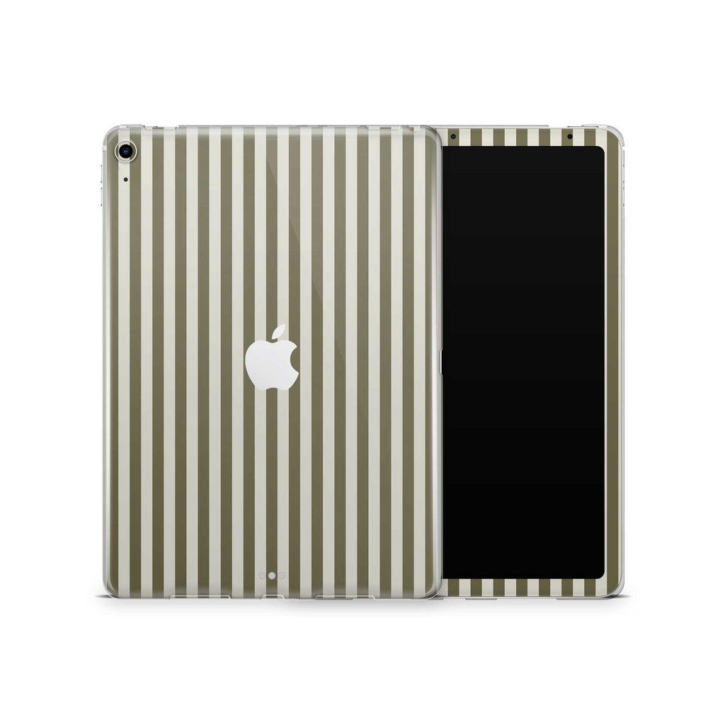 olive stripe iPad case