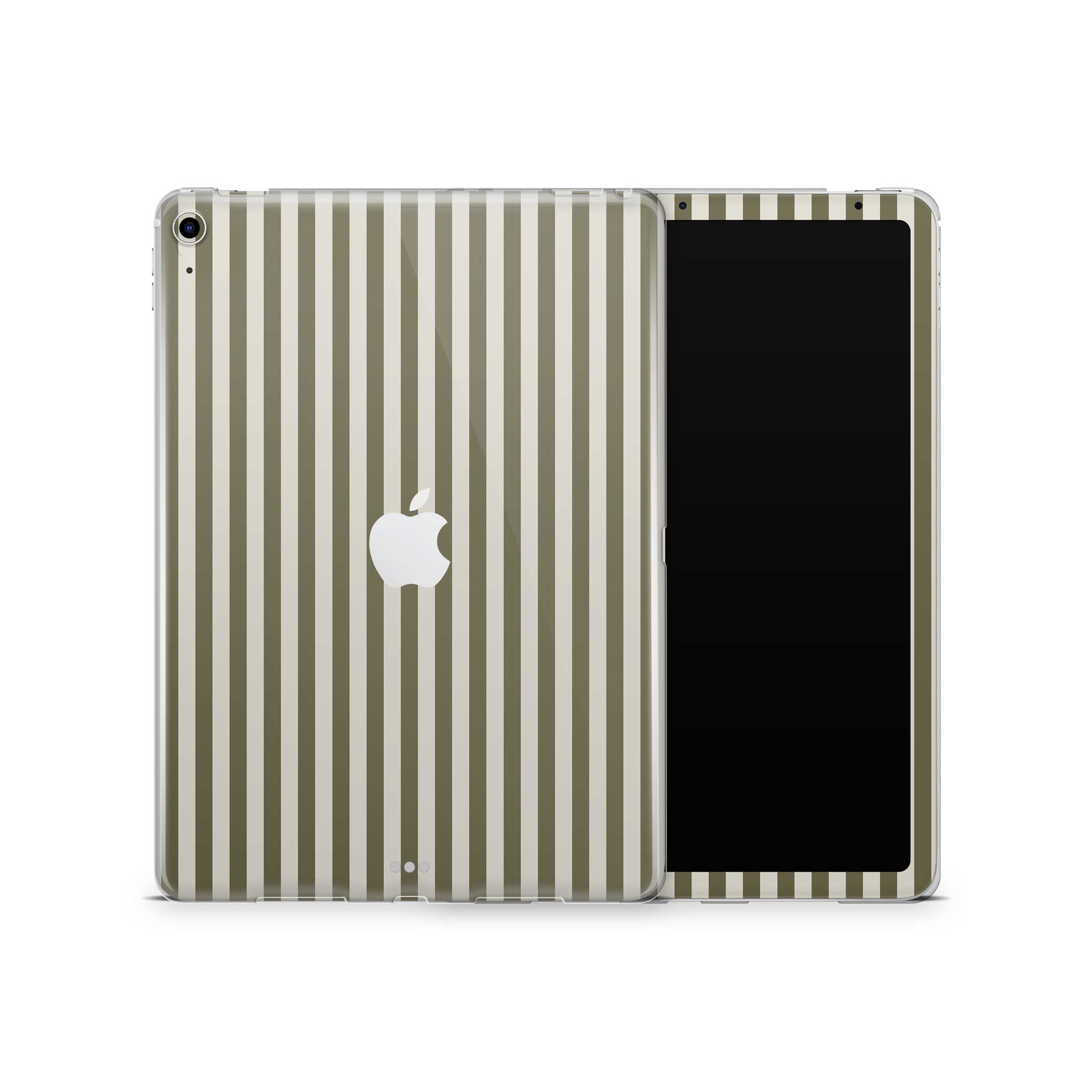 olive stripe iPad case
