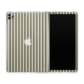 olive stripe iPad skin + case