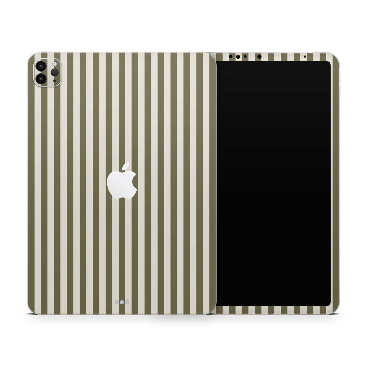 olive stripe iPad skin