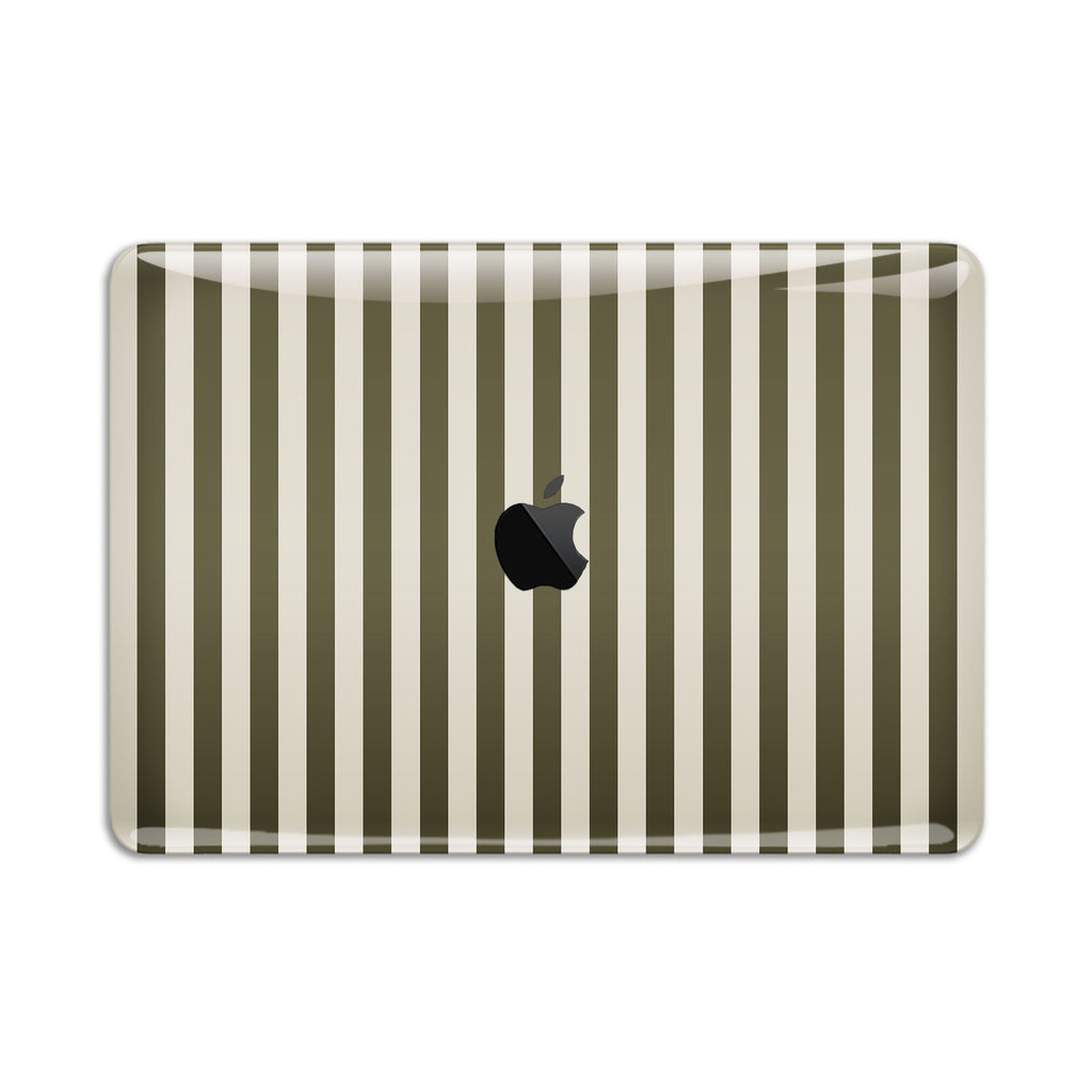 Olive Stripe MacBook Skin + Case