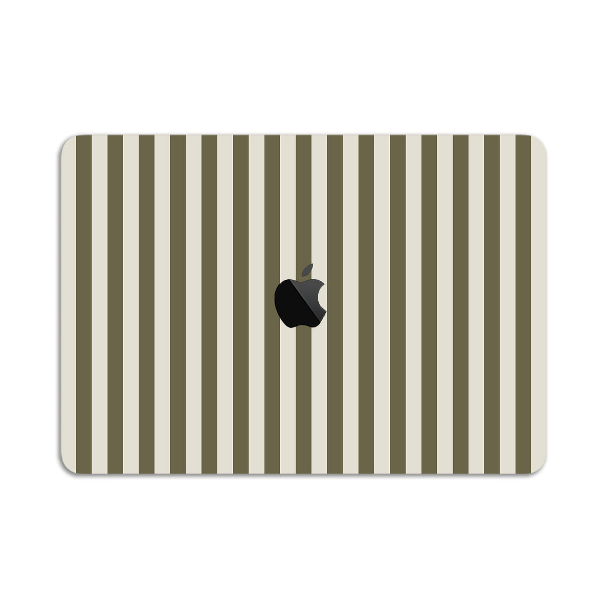 olive stripe macbook skin