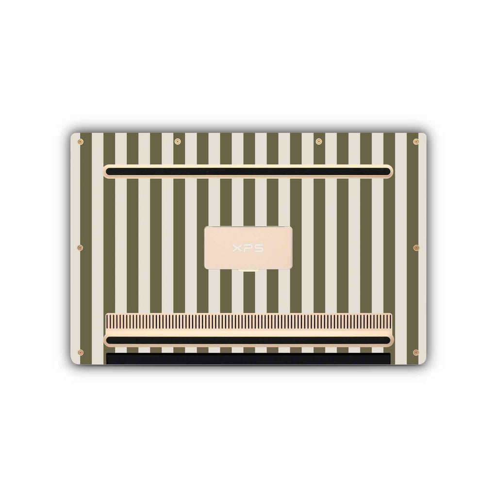 olive stripe dell skin bottom view