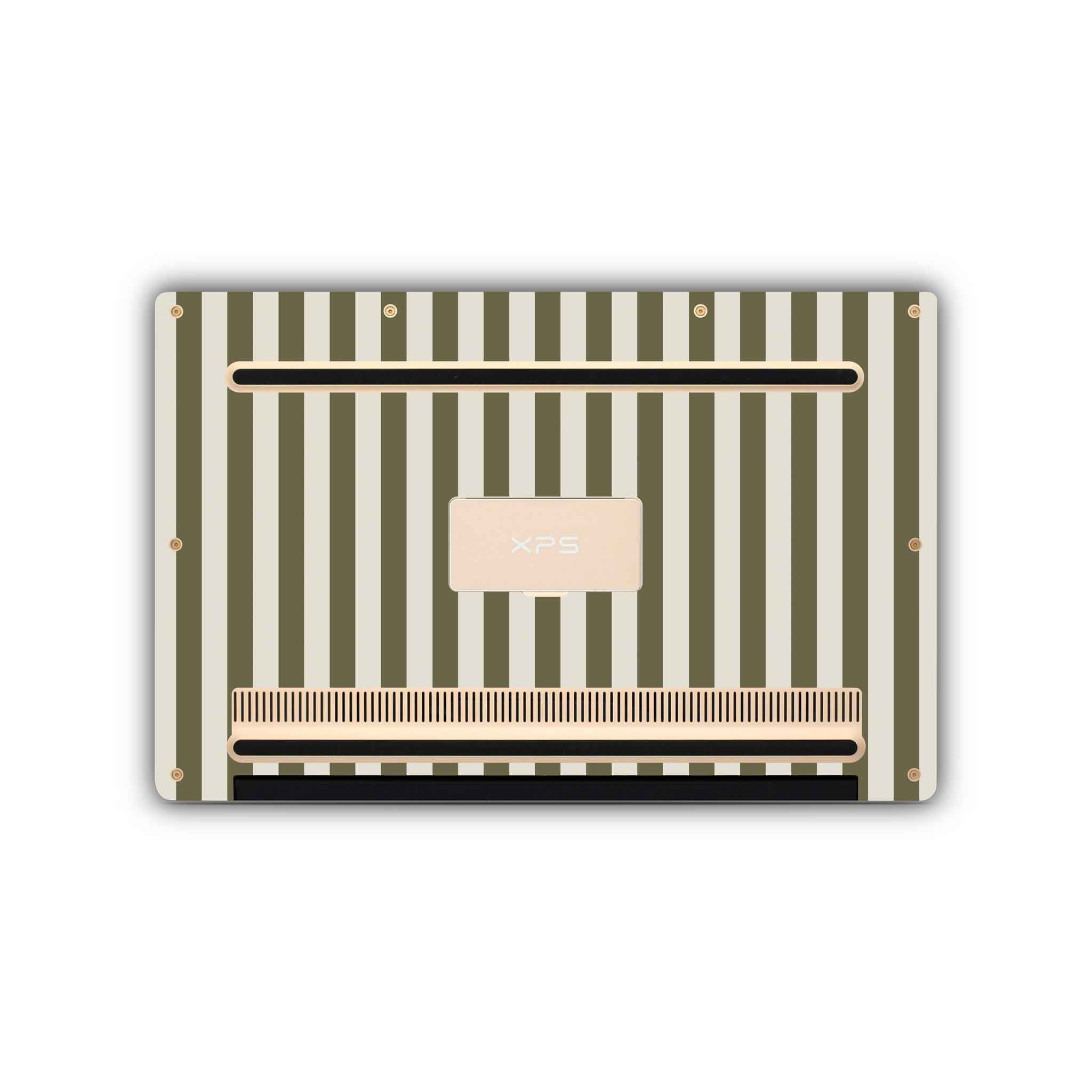 olive stripe dell skin bottom view