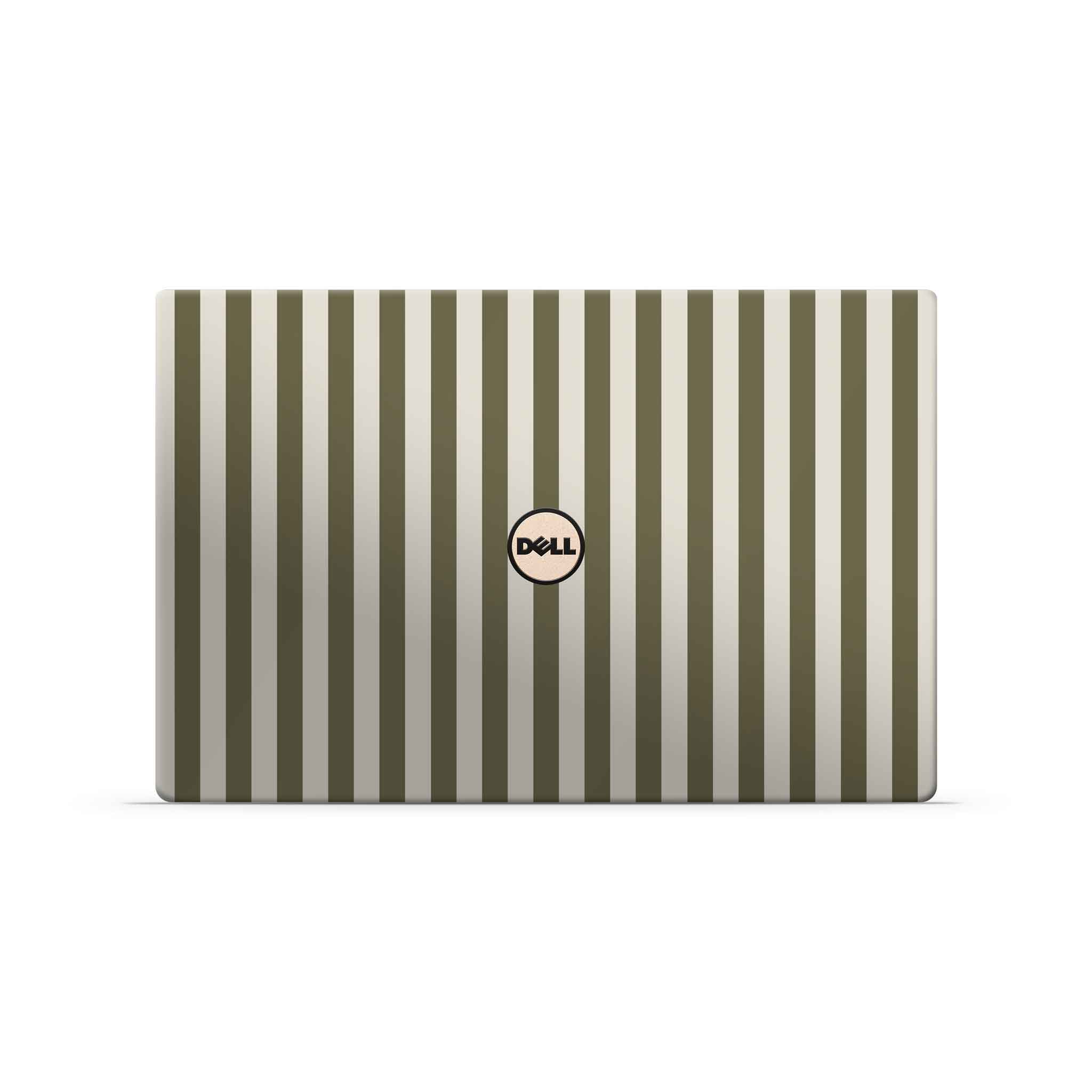 olive stripe dell skin top view