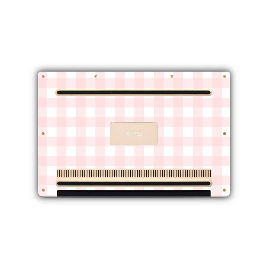 pink gingham dell skin bottom view