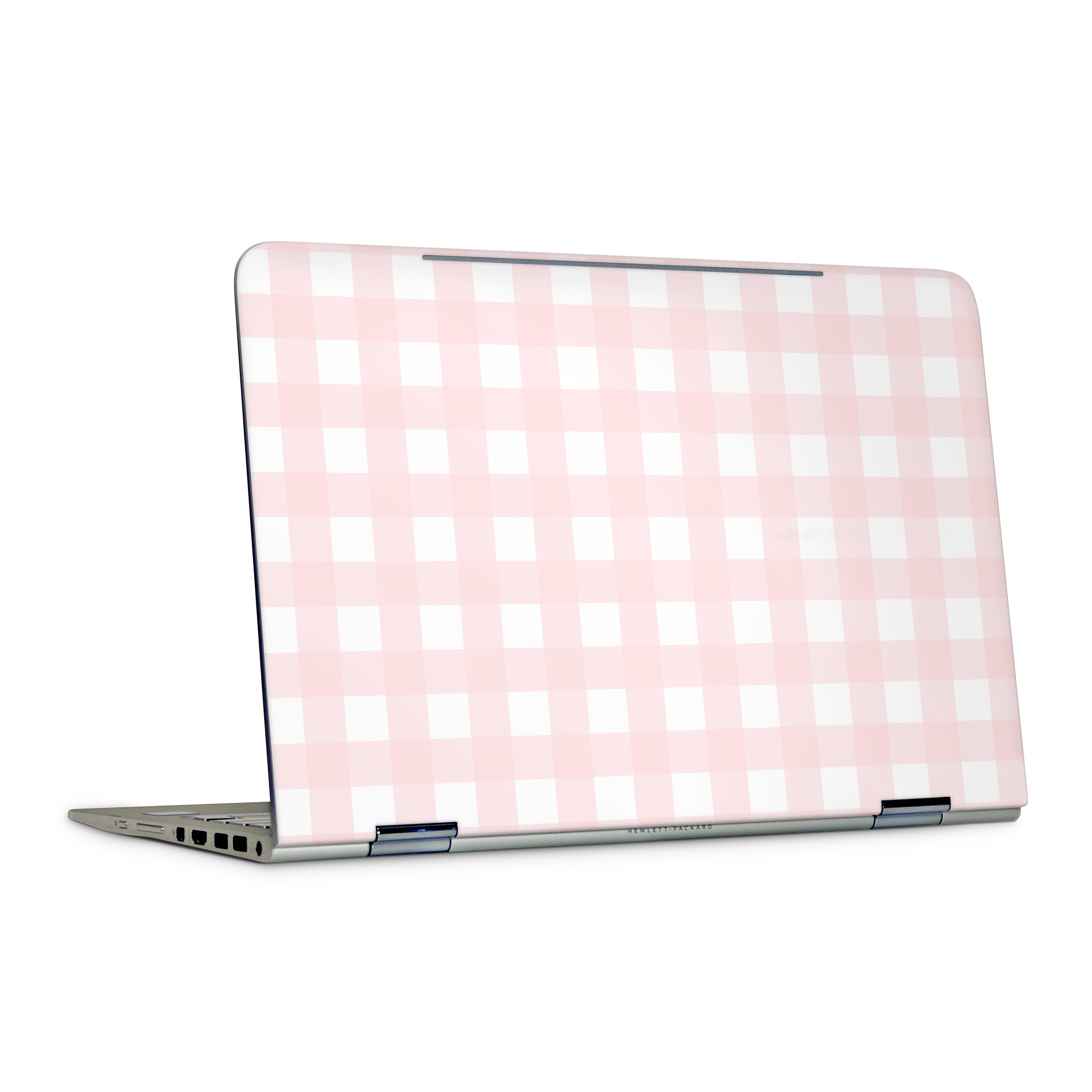 Pink Gingham HP Skin Top View