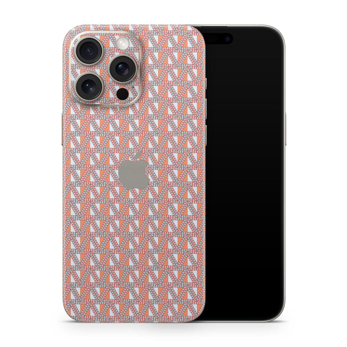 retro block pattern iphone skin