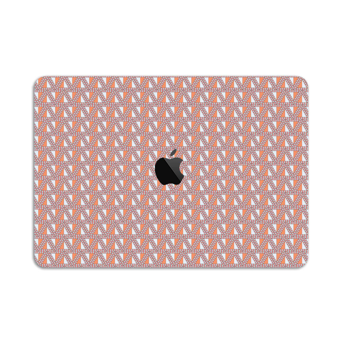 retro block pattern macbook skin